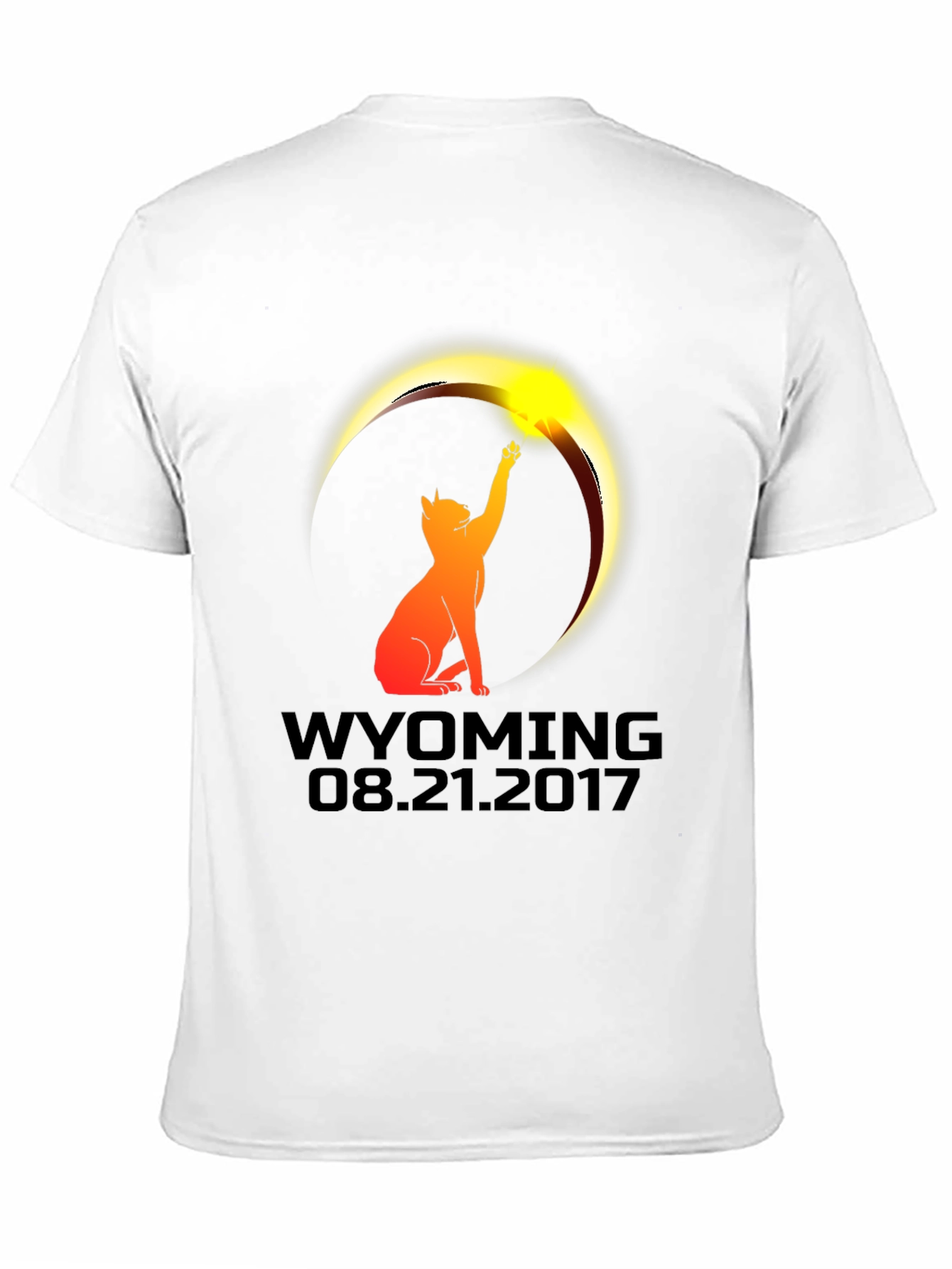 Wyoming Eclipse Cat T-Shirt - August 21 2017