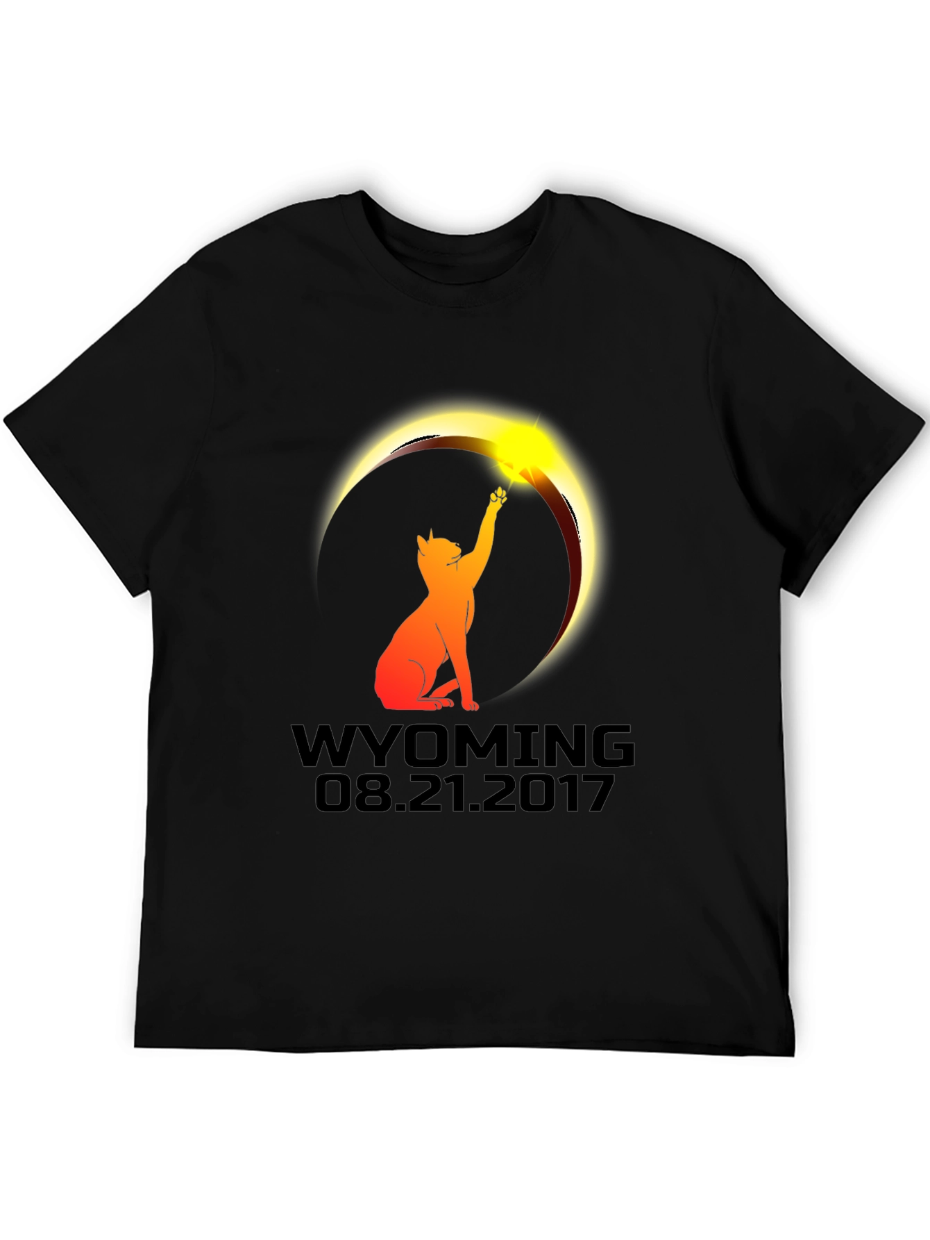 Wyoming Eclipse Cat T-Shirt - August 21 2017