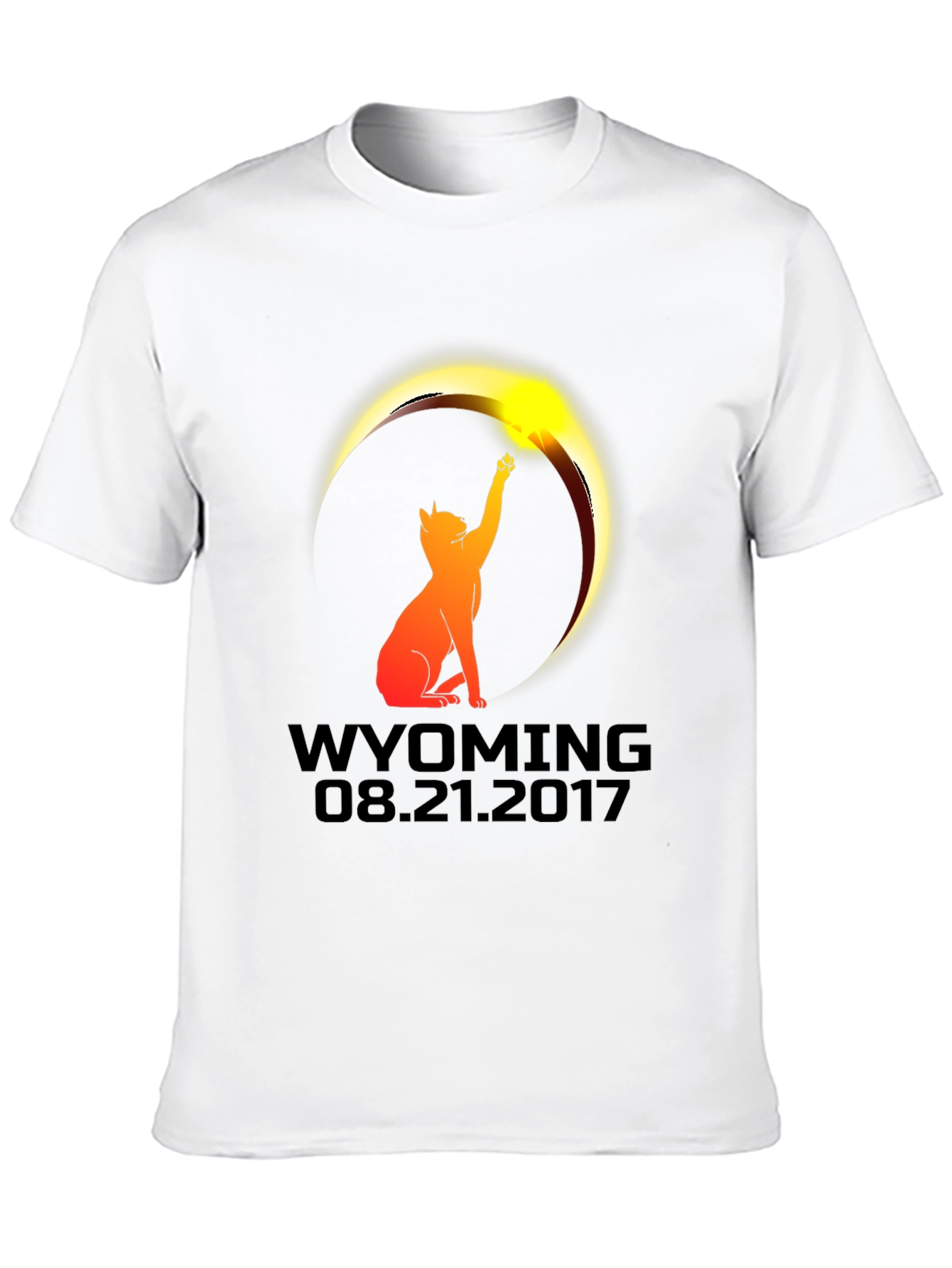 Wyoming Eclipse Cat T-Shirt - August 21 2017
