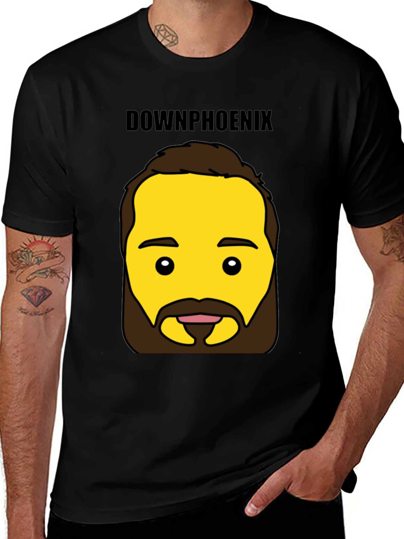 DownPhoenix Graphic Tee - Black