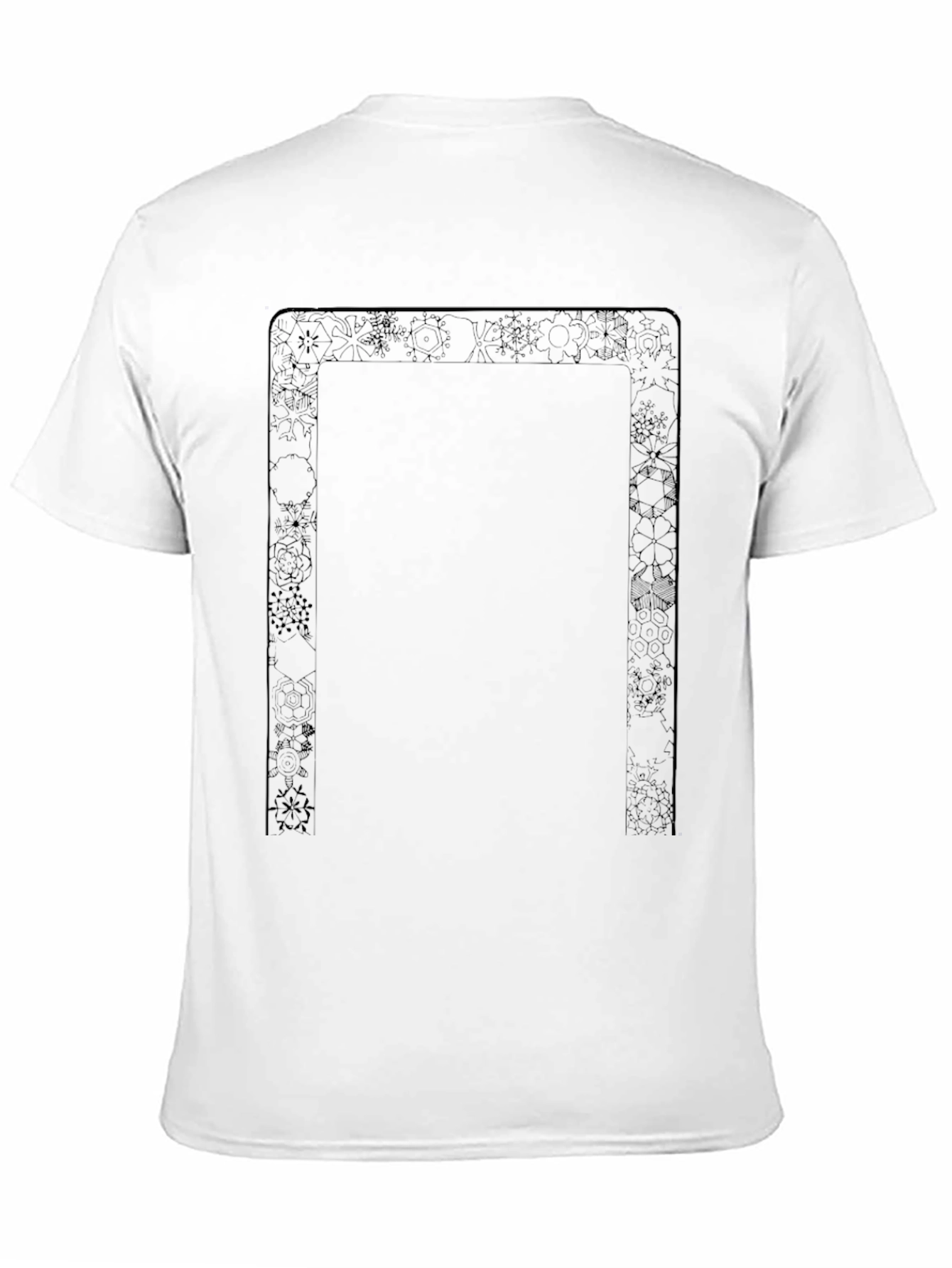 Abstract Framed Black T-Shirt