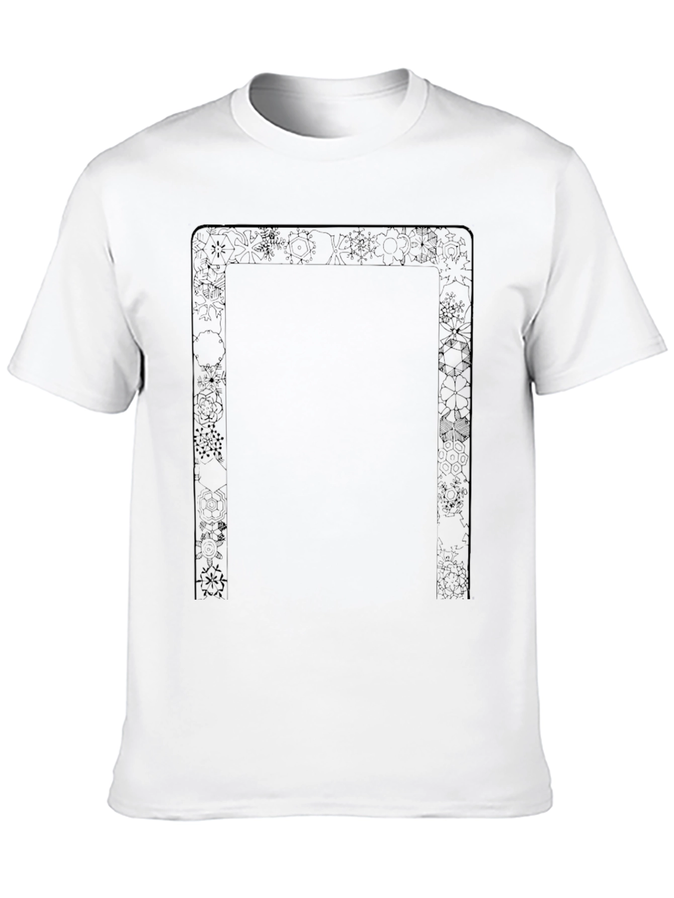 Abstract Framed Black T-Shirt