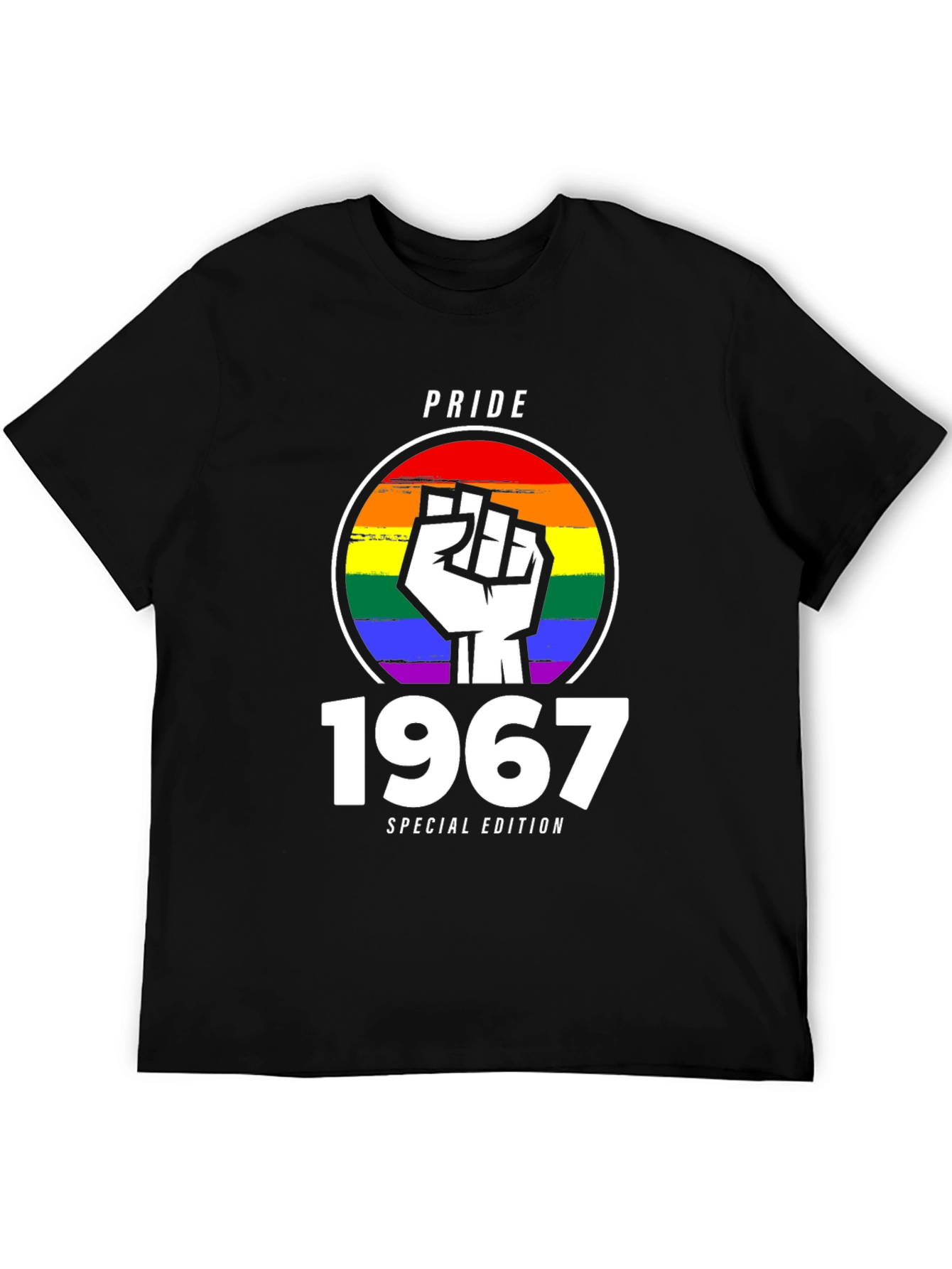 Pride 1967 Special Edition T-Shirt - LGBTQ+ Rainbow Fist