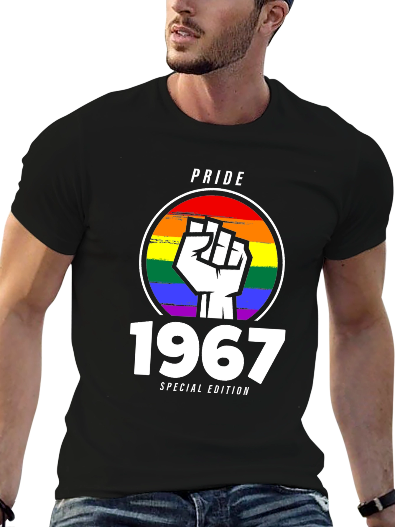 Pride 1967 Special Edition T-Shirt - LGBTQ+ Rainbow Fist