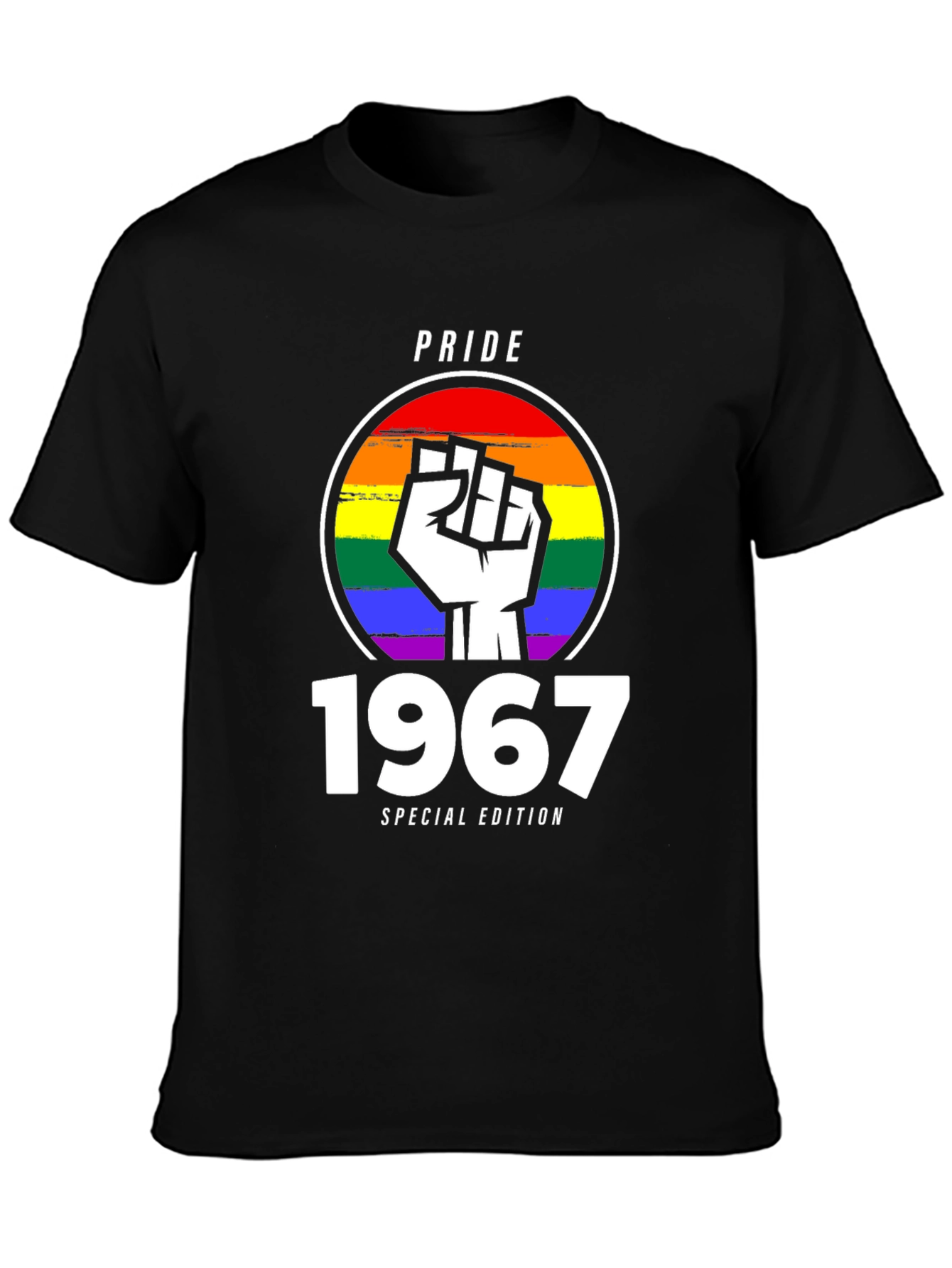 Pride 1967 Special Edition T-Shirt - LGBTQ+ Rainbow Fist
