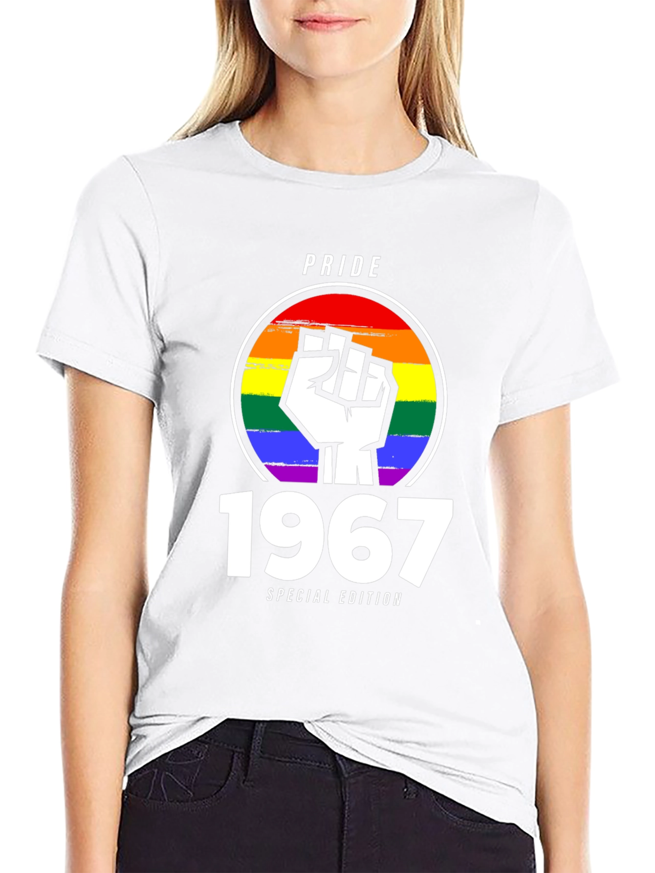 Pride 1967 Special Edition T-Shirt - LGBTQ+ Rainbow Fist