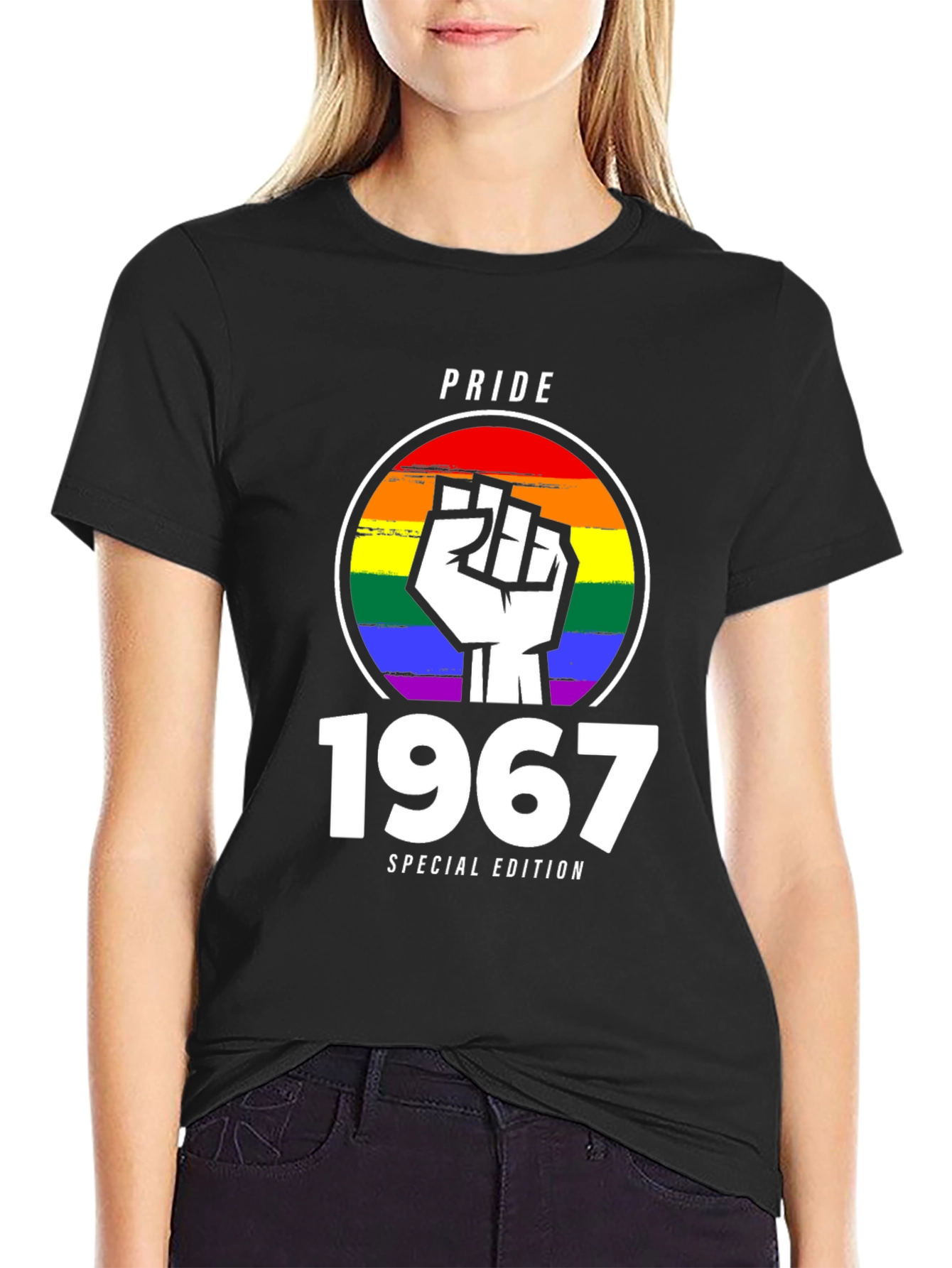 Pride 1967 Special Edition T-Shirt - LGBTQ+ Rainbow Fist
