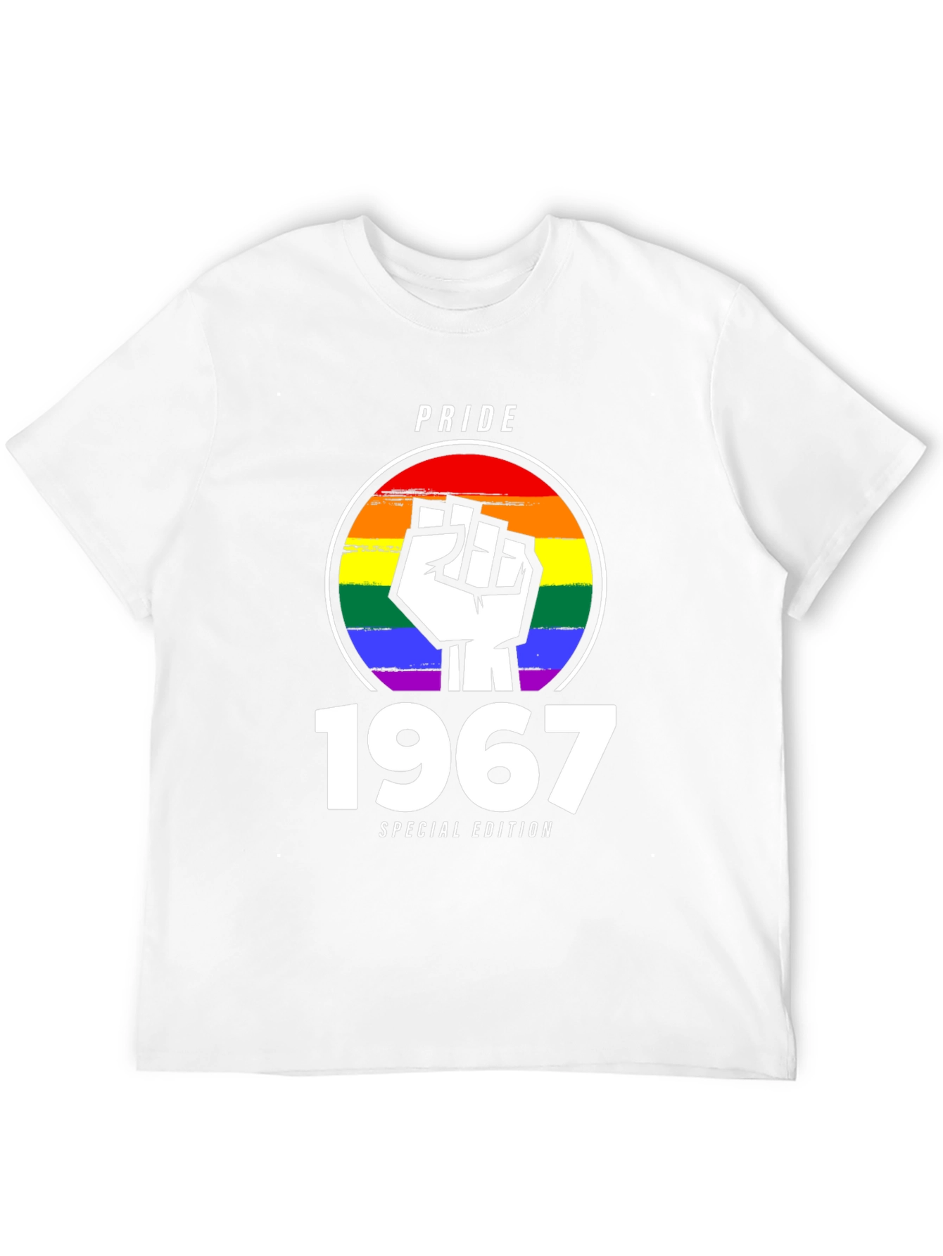 Pride 1967 Special Edition T-Shirt - LGBTQ+ Rainbow Fist