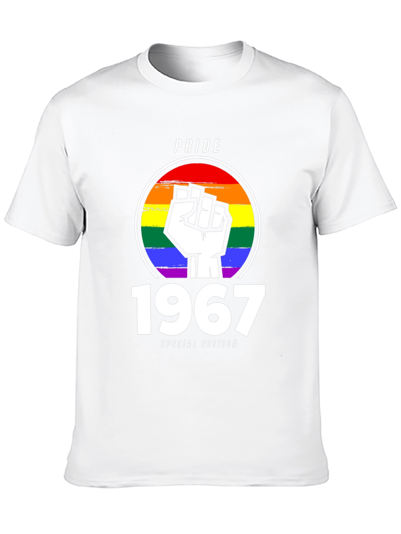 Pride 1967 Special Edition T-Shirt - LGBTQ+ Rainbow Fist
