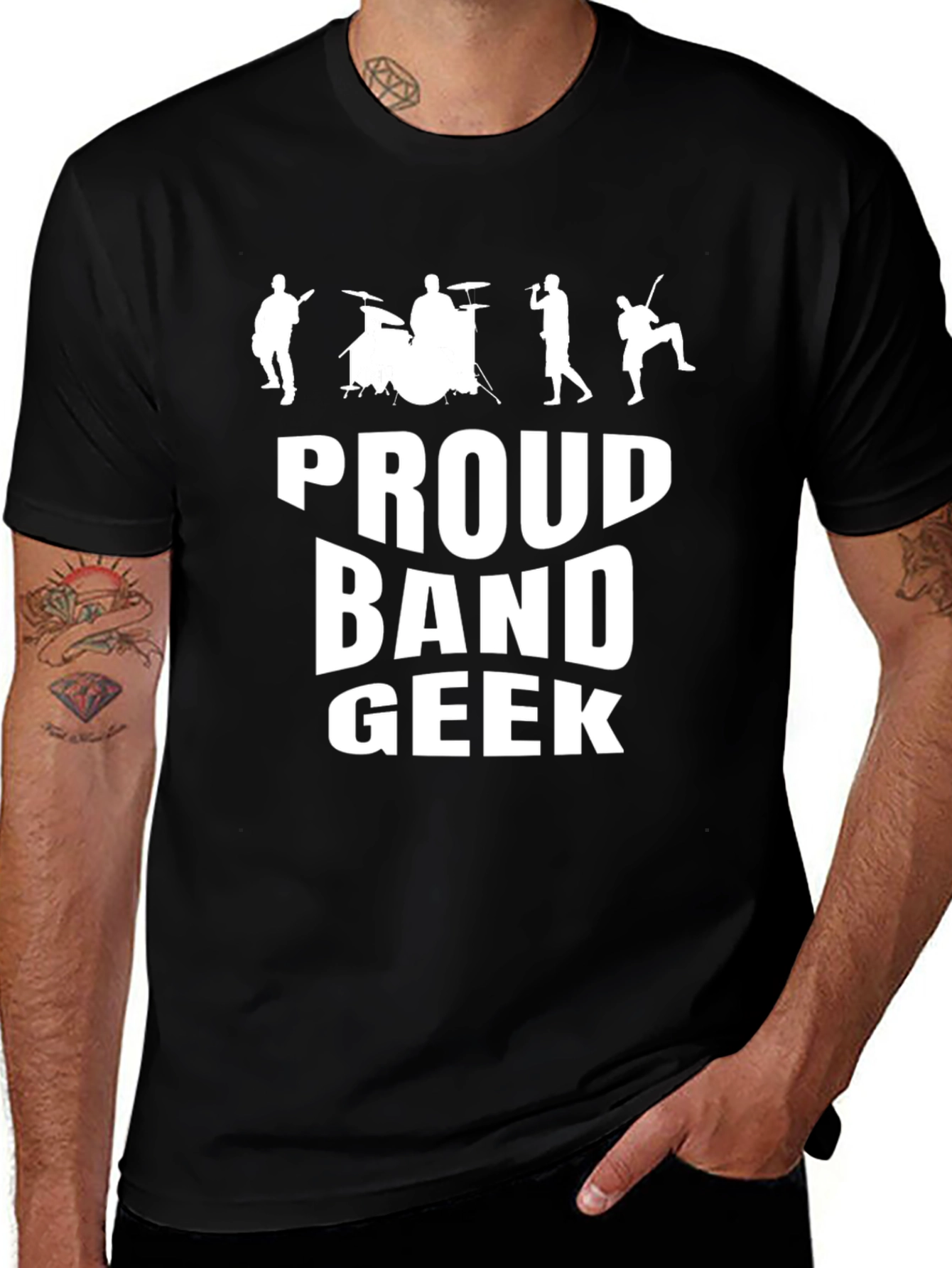 Proud Band Geek T-Shirt Music Lover Tee