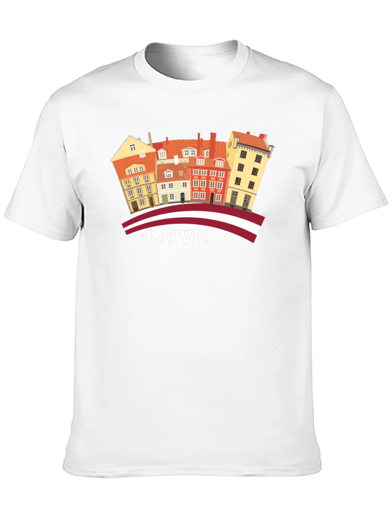 Latvia Old Town Architecture Graphic T-Shirt