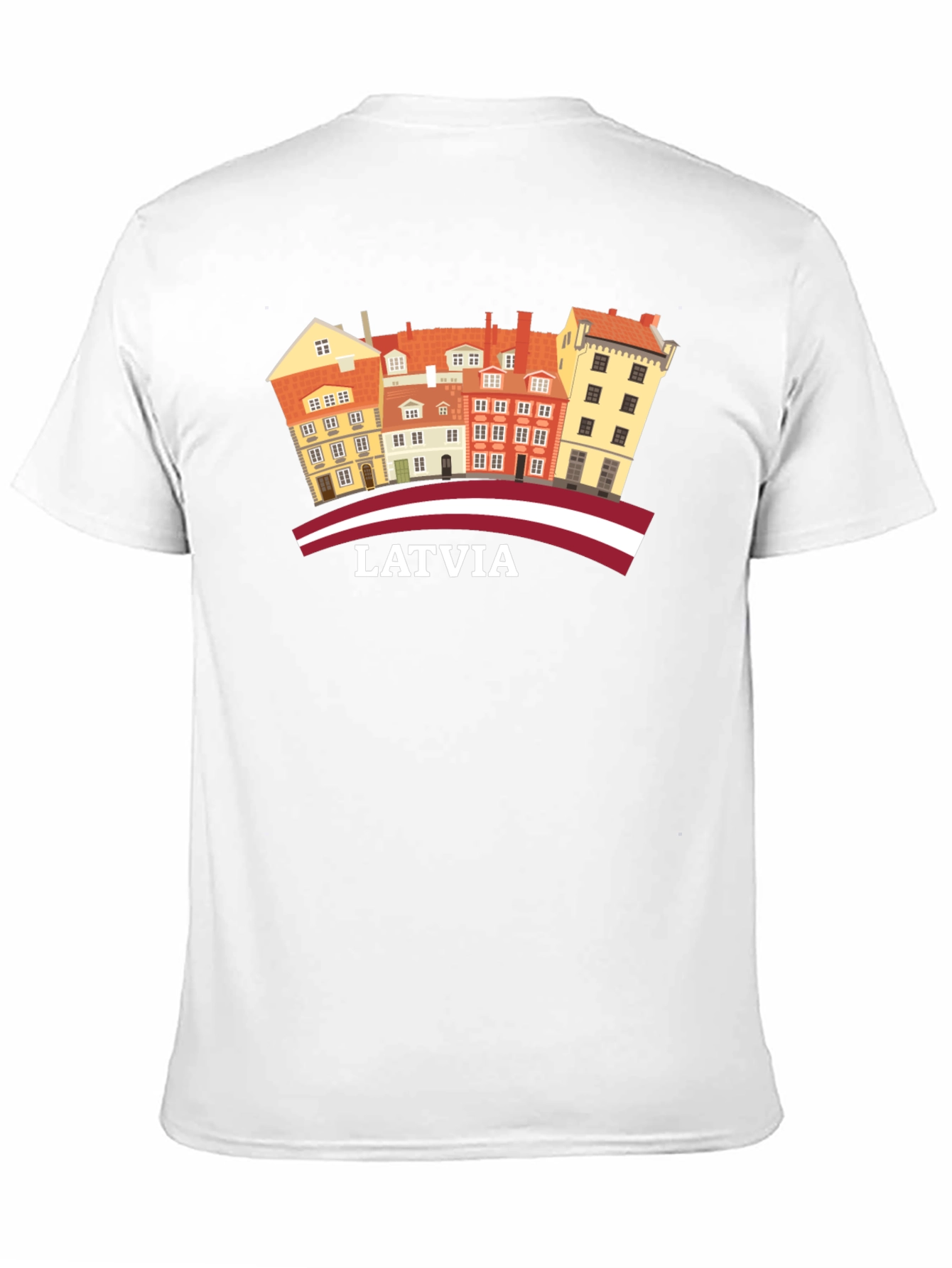Latvia Old Town Architecture Graphic T-Shirt