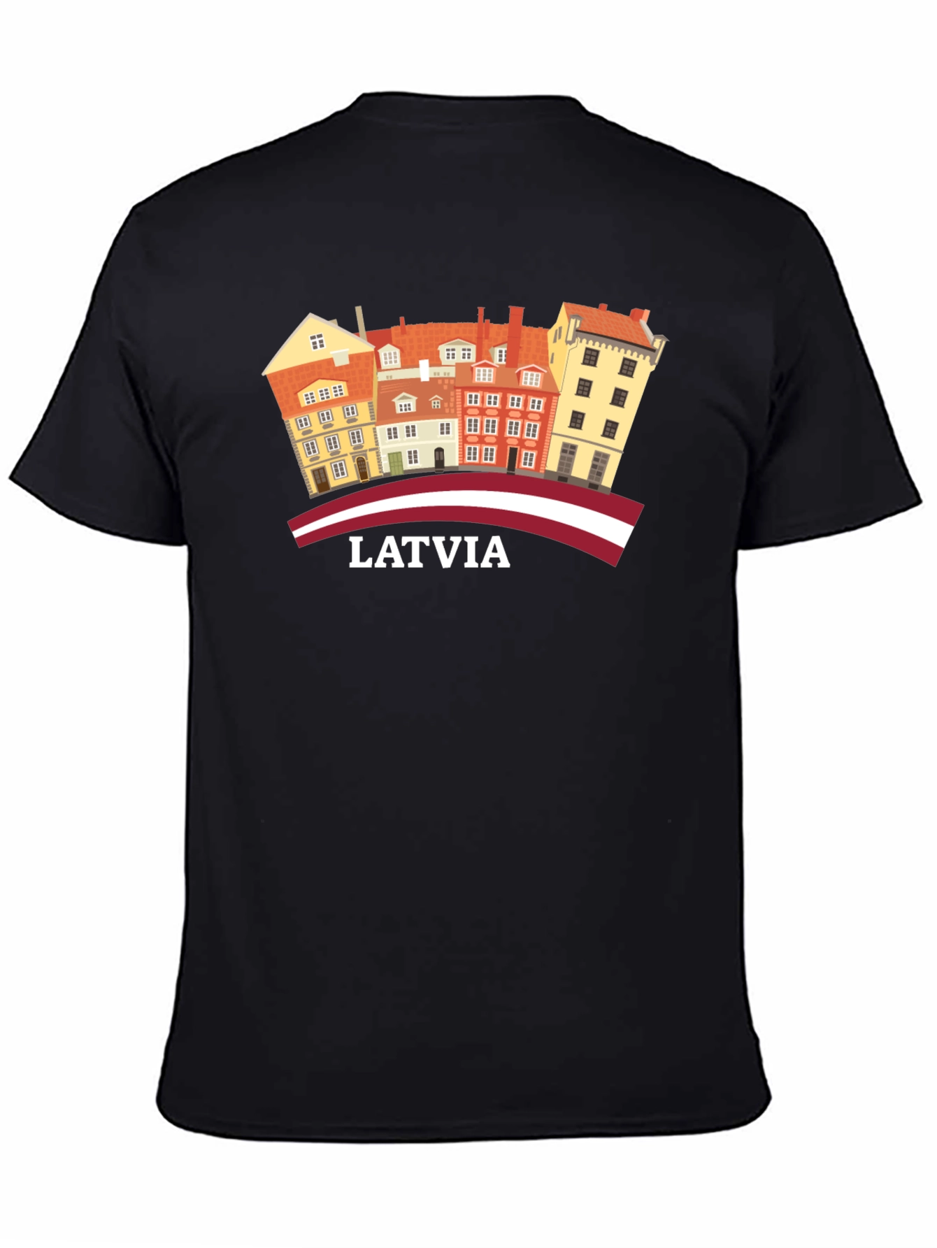 Latvia Old Town Architecture Graphic T-Shirt