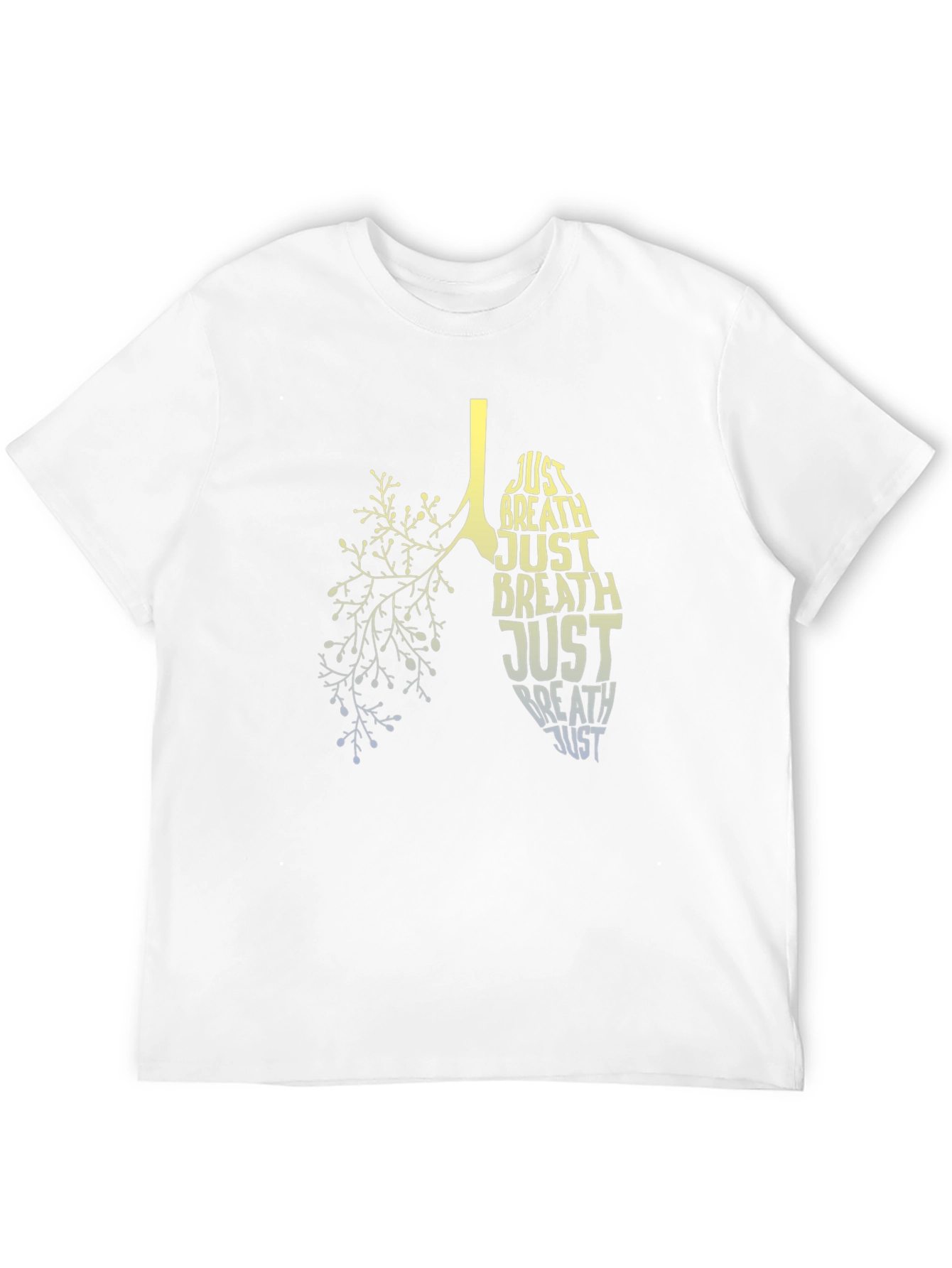 Just Breathe Lungs Graphic Tee - Black