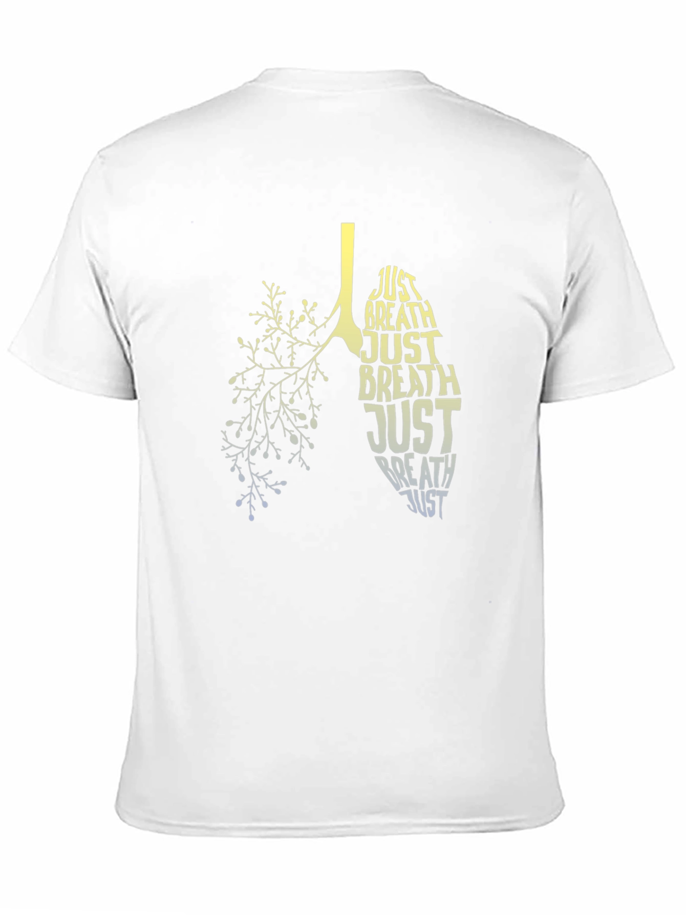 Just Breathe Lungs Graphic Tee - Black