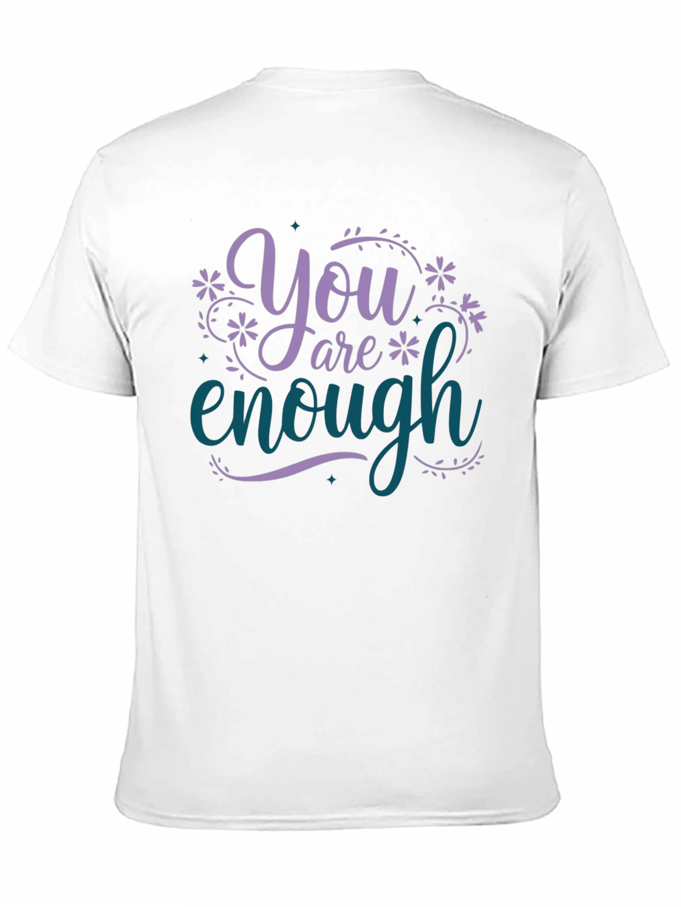 You Are Enough Graphic Tee - Motivational Black T-Shirt