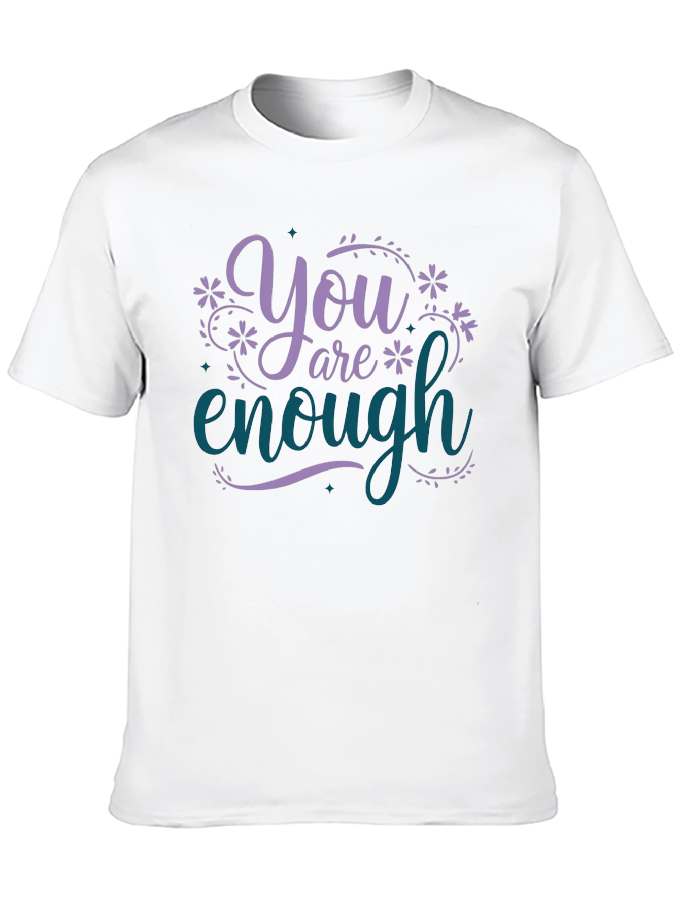 You Are Enough Graphic Tee - Motivational Black T-Shirt