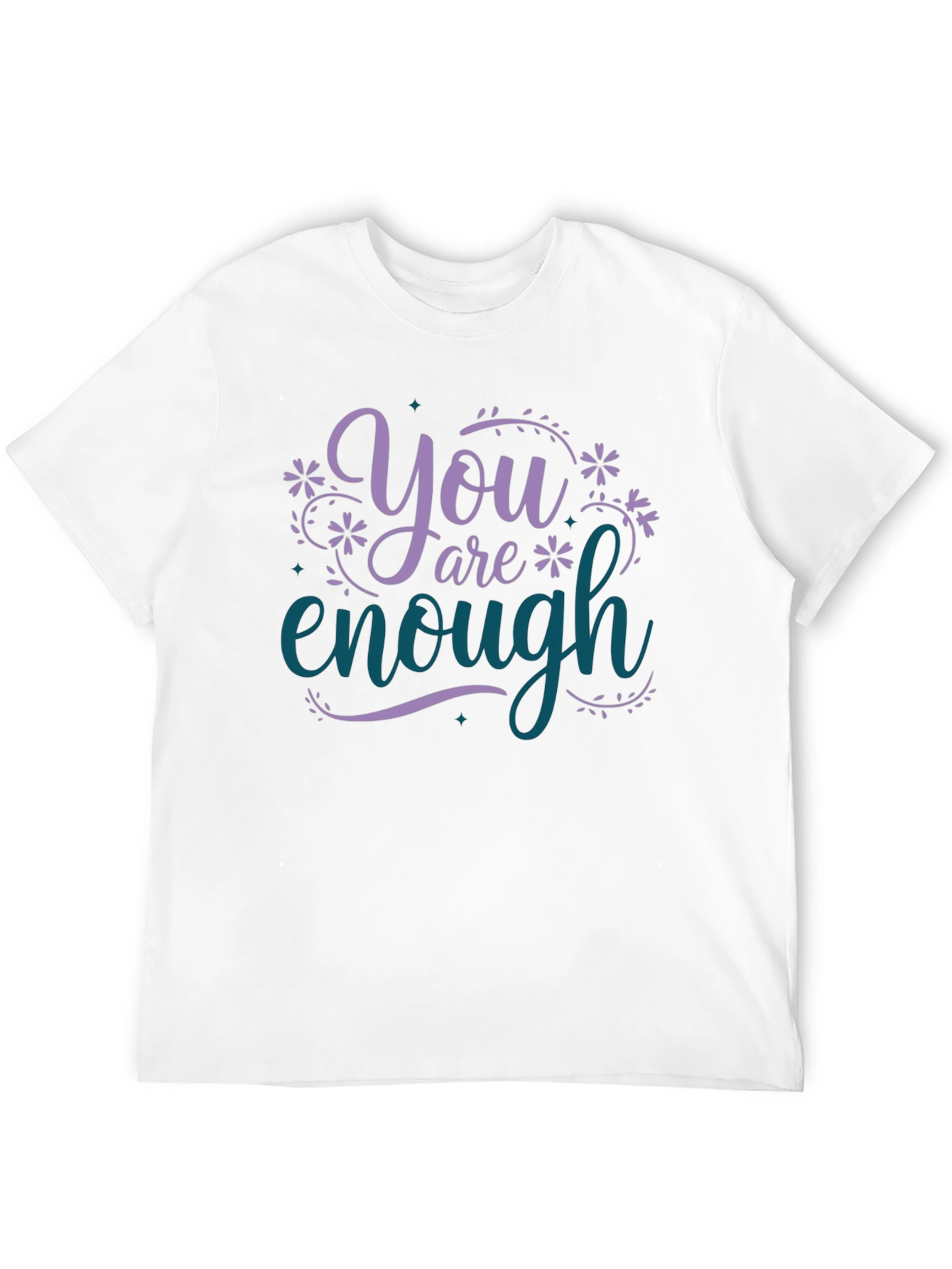 You Are Enough Graphic Tee - Motivational Black T-Shirt
