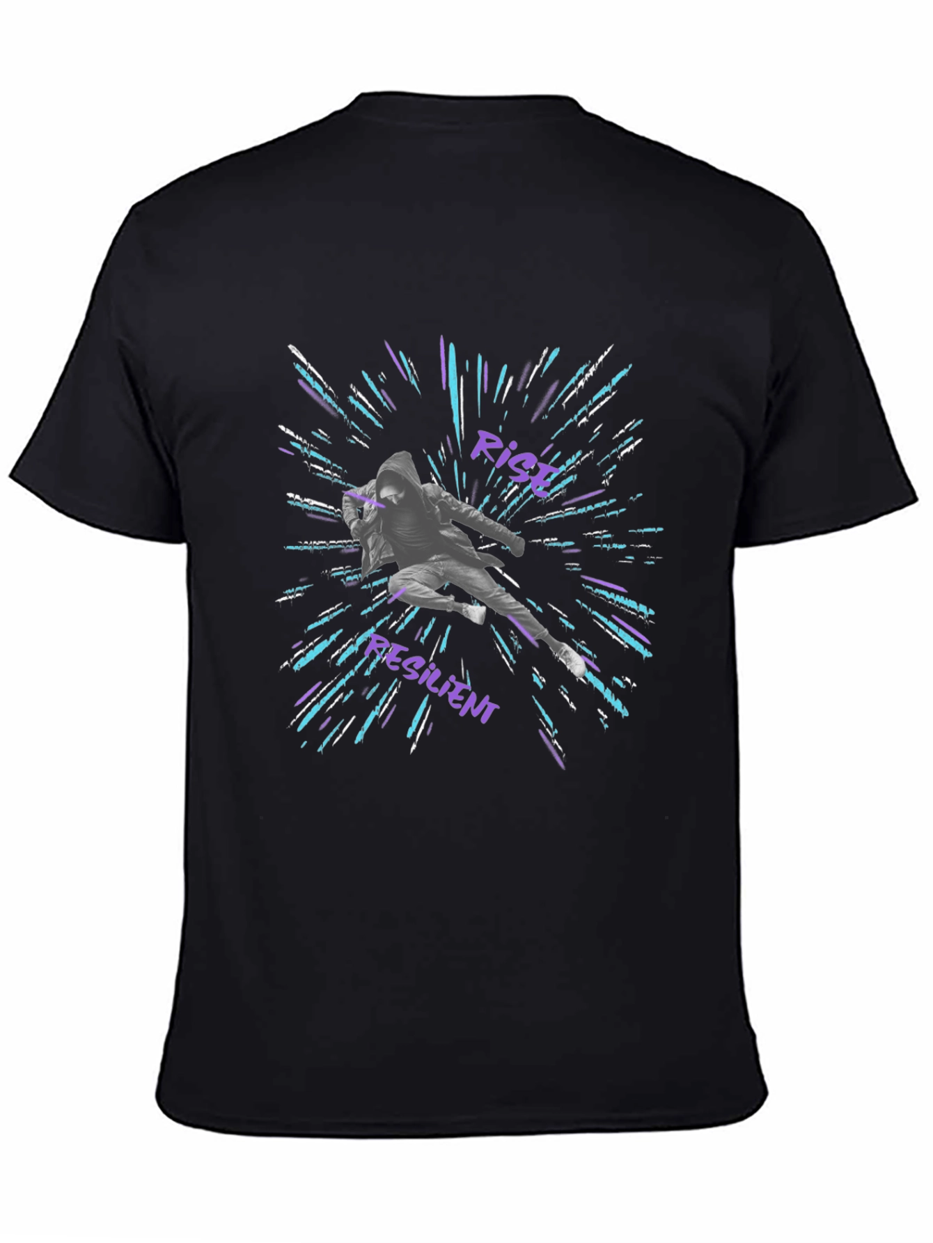 Rich Resilient Graphic Black T-Shirt