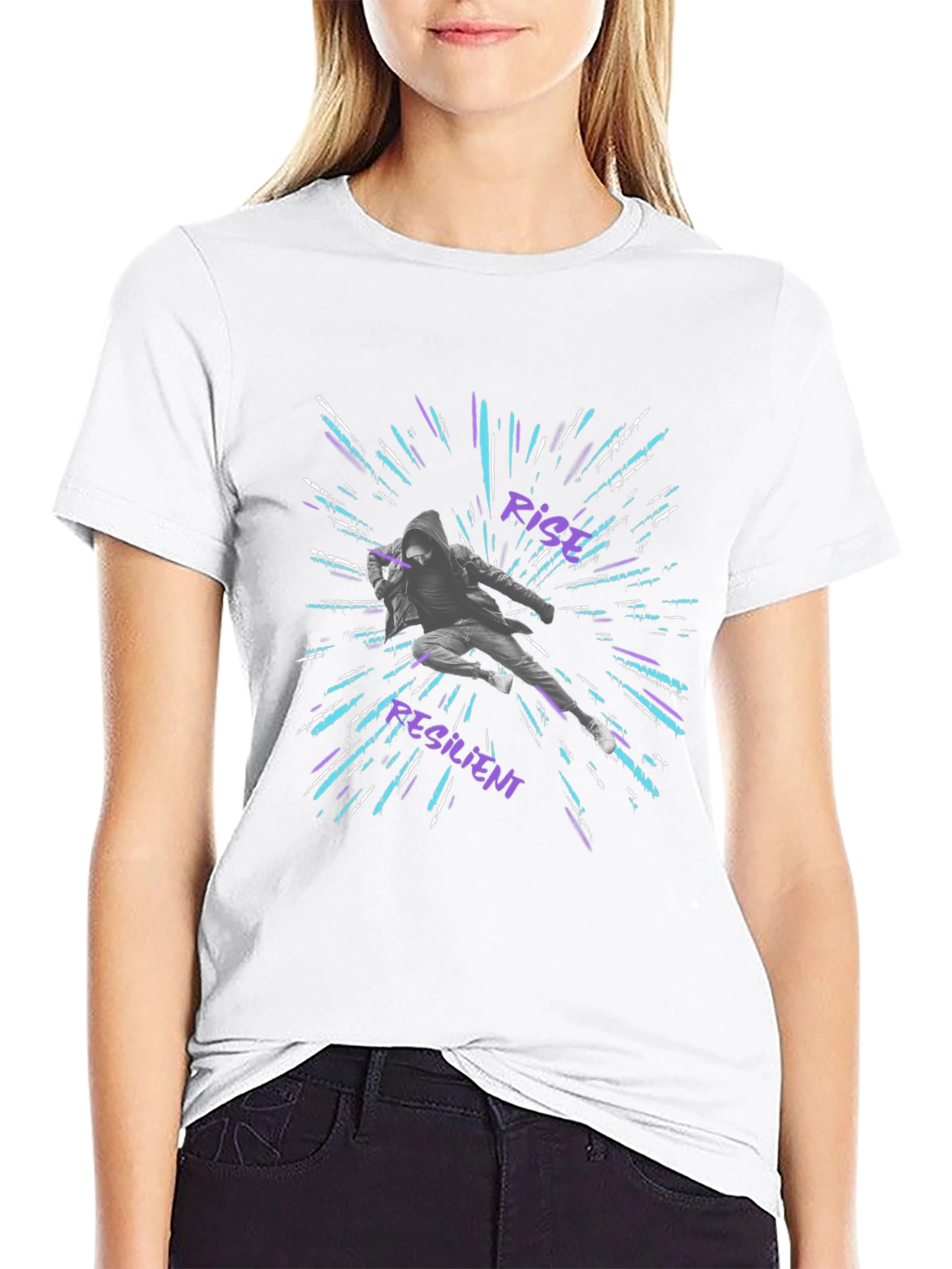 Rich Resilient Graphic Black T-Shirt