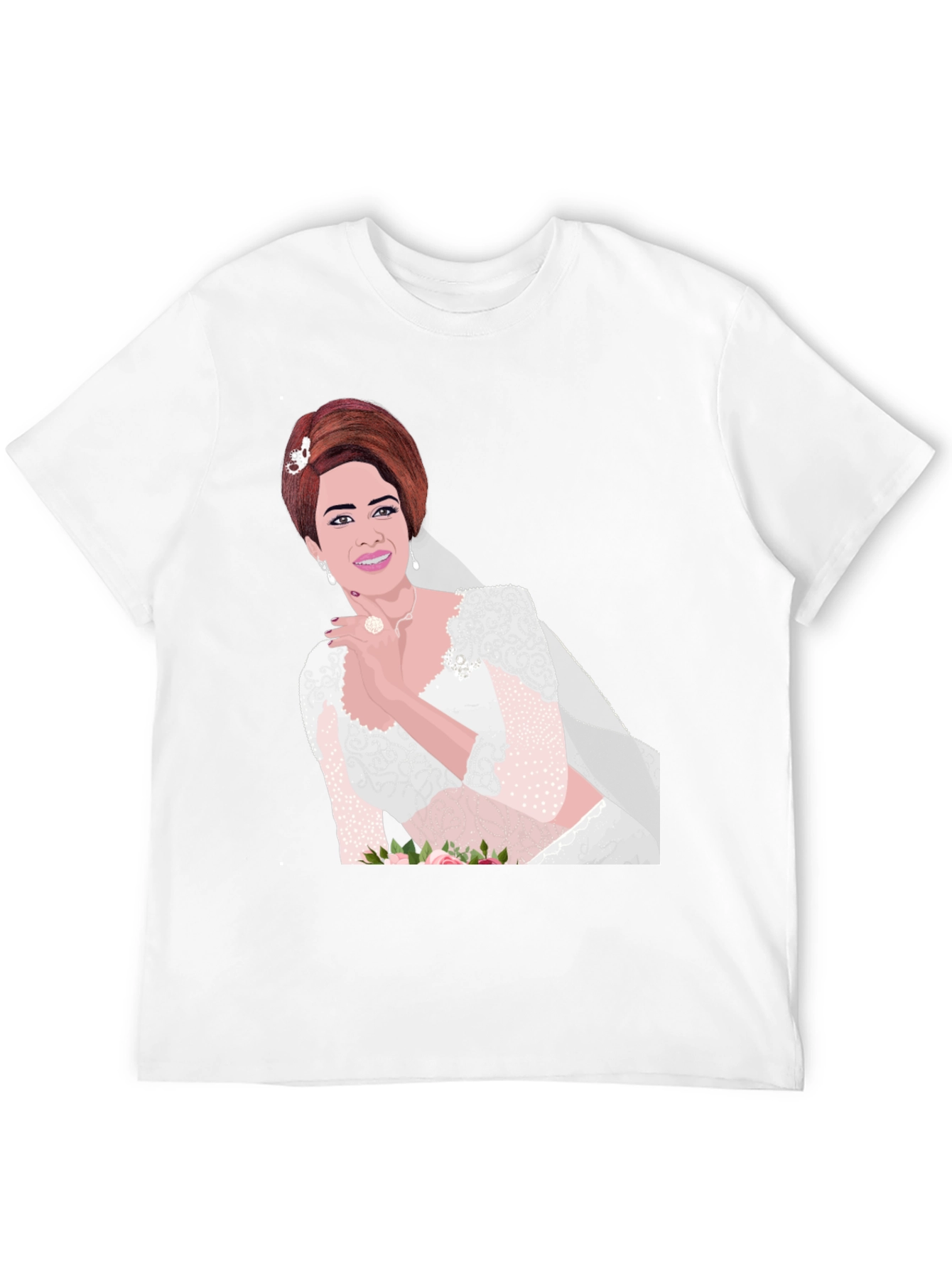 Bride Graphic Tee - Stylish Black Cotton Blend