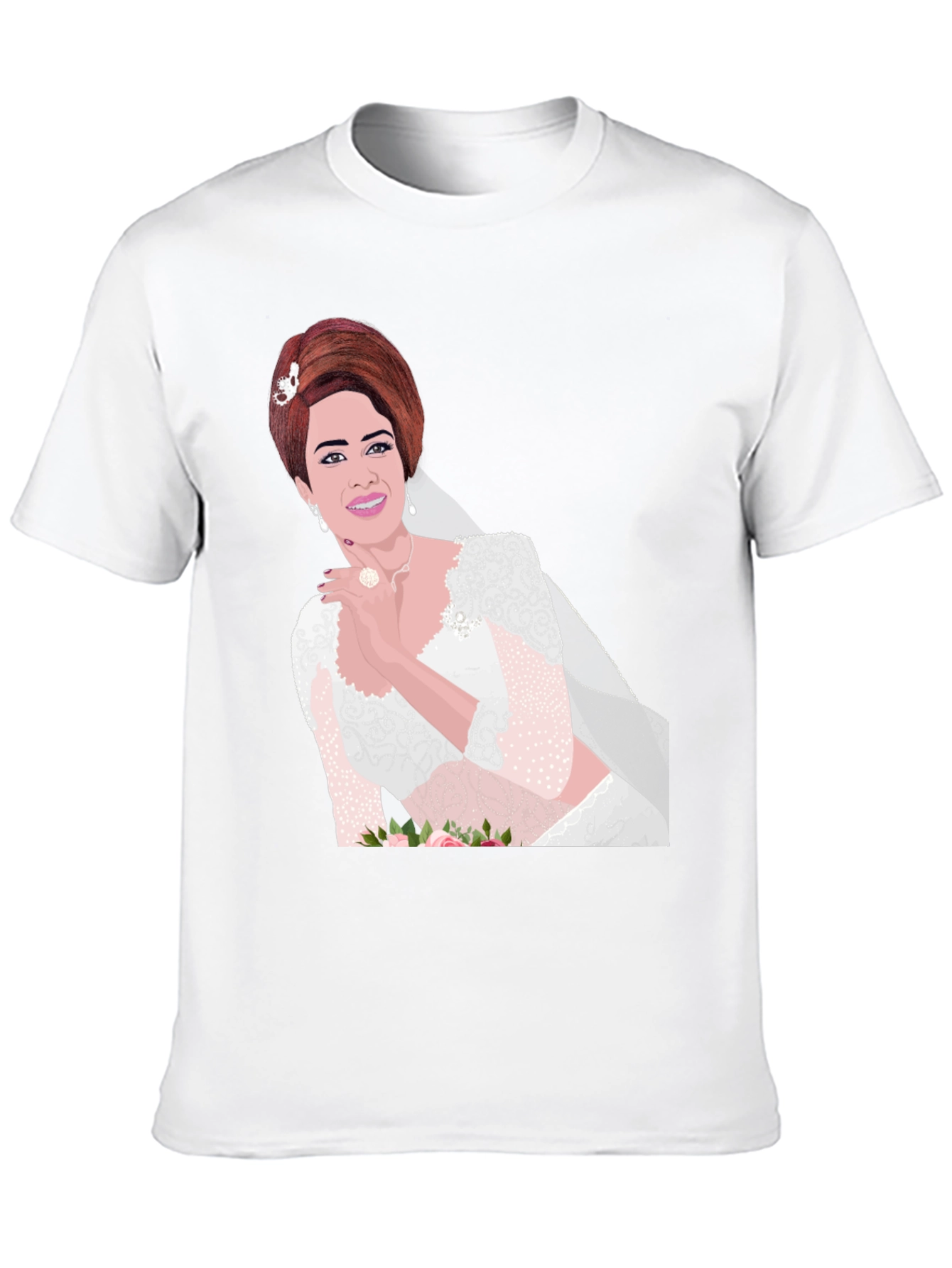 Bride Graphic Tee - Stylish Black Cotton Blend