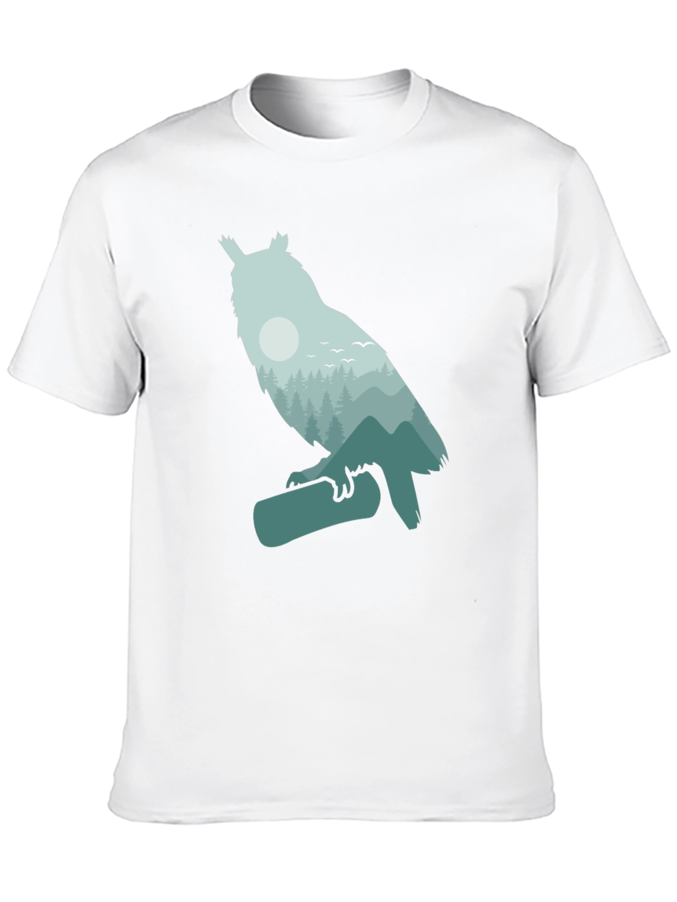 Owl Forest Graphic Tee - Nature Lovers T-Shirt
