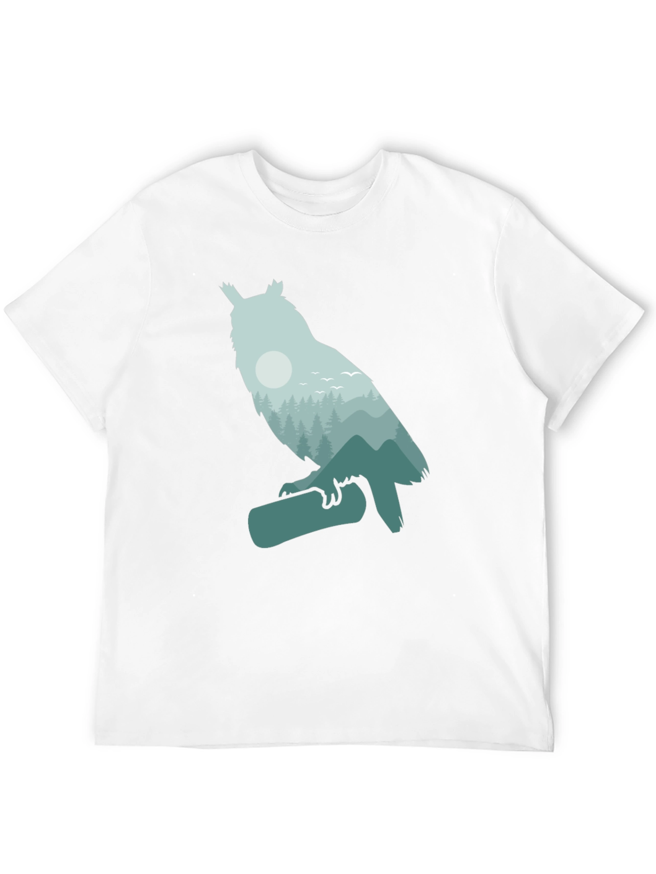 Owl Forest Graphic Tee - Nature Lovers T-Shirt