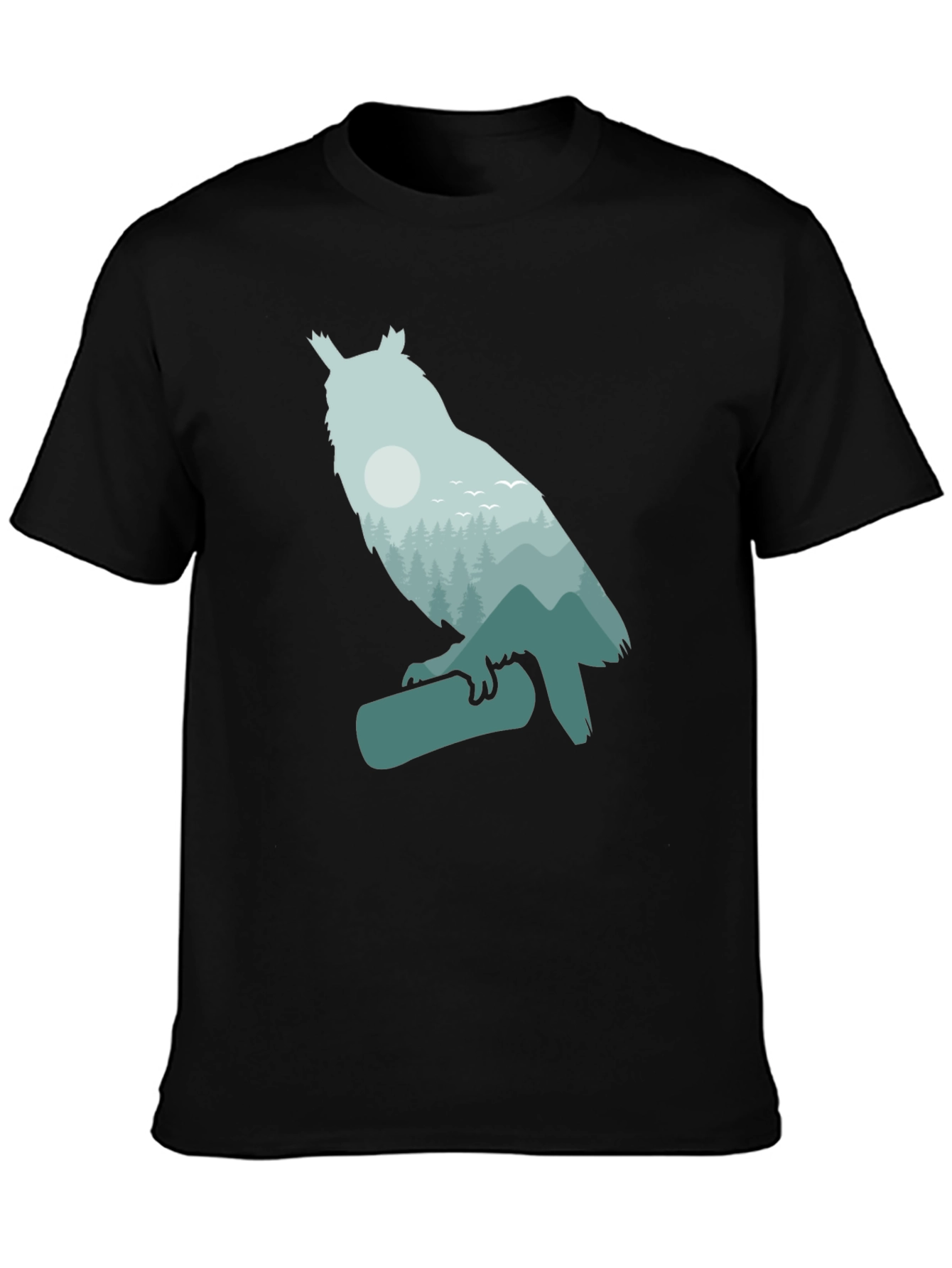 Owl Forest Graphic Tee - Nature Lovers T-Shirt