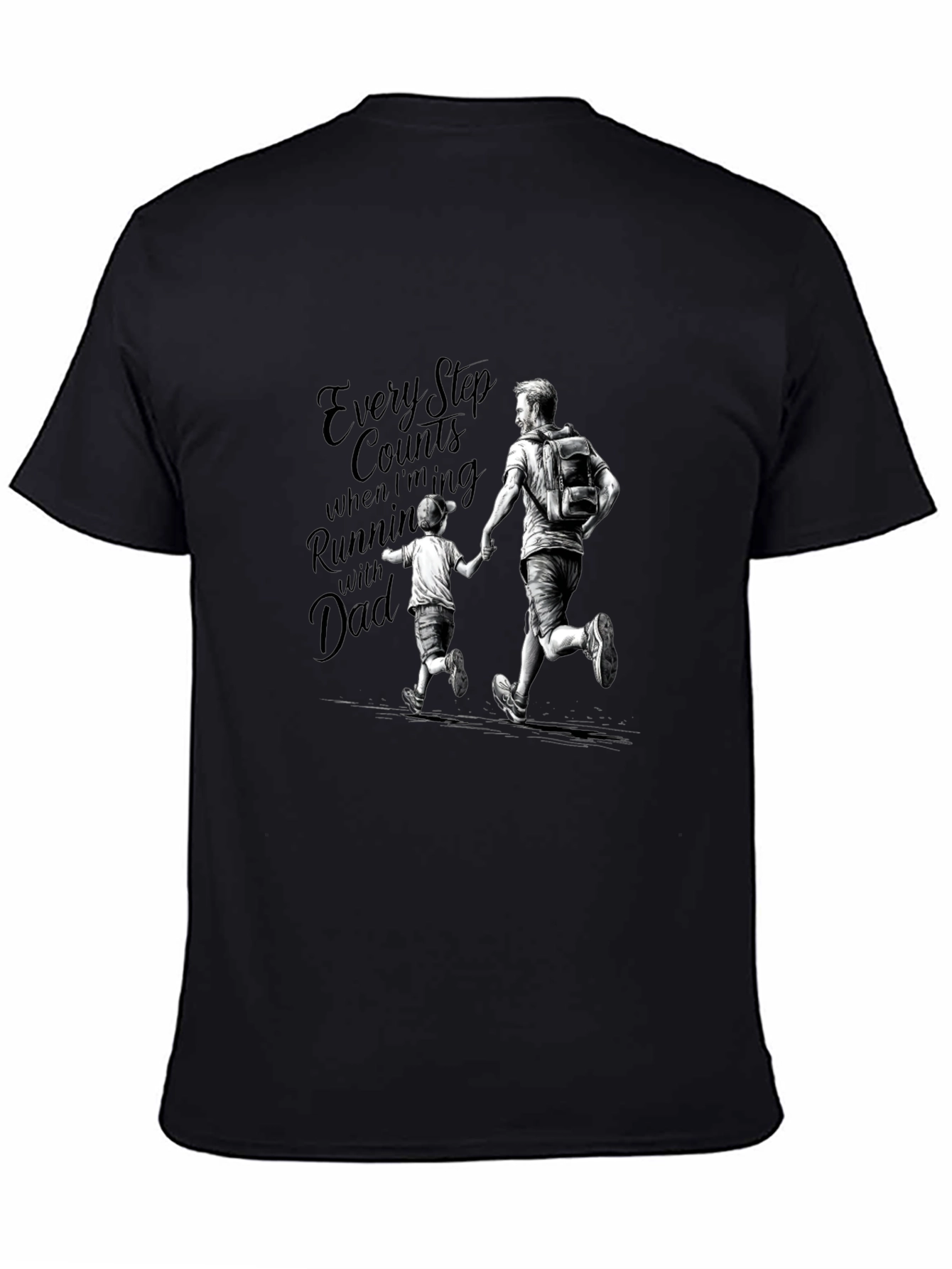 Every Step Counts Running Dad Tee