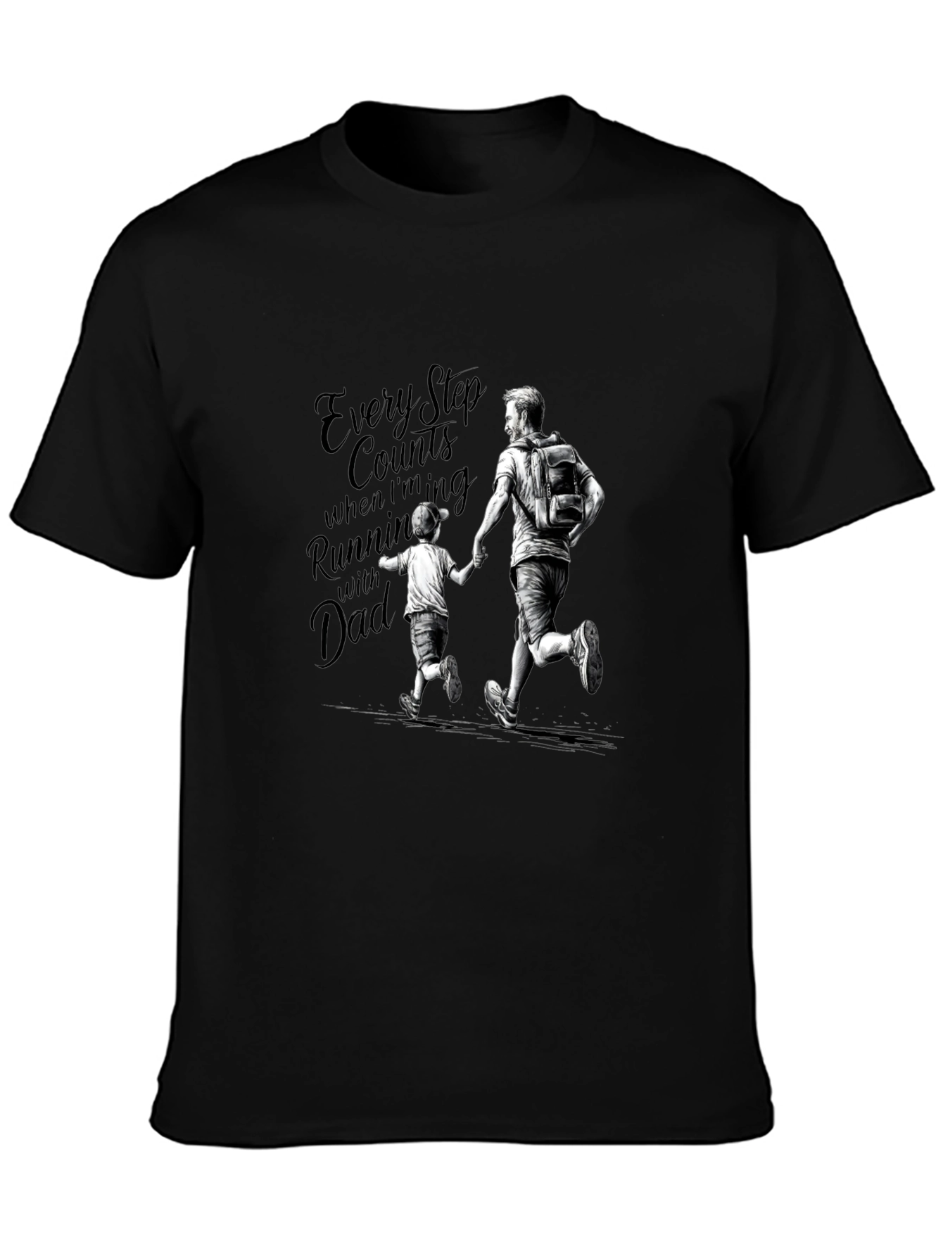 Every Step Counts Running Dad Tee