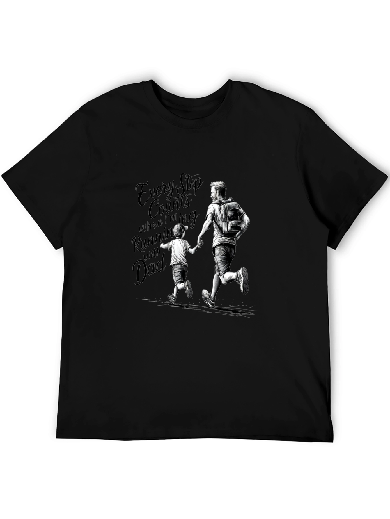 Every Step Counts Running Dad Tee