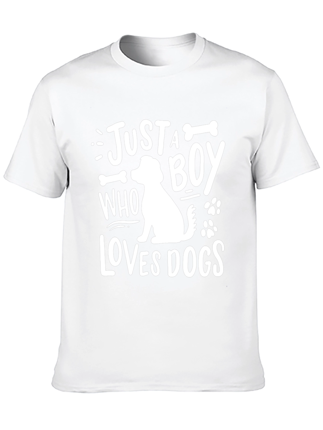 Just A Boy Who Loves Dogs Graphic Tee