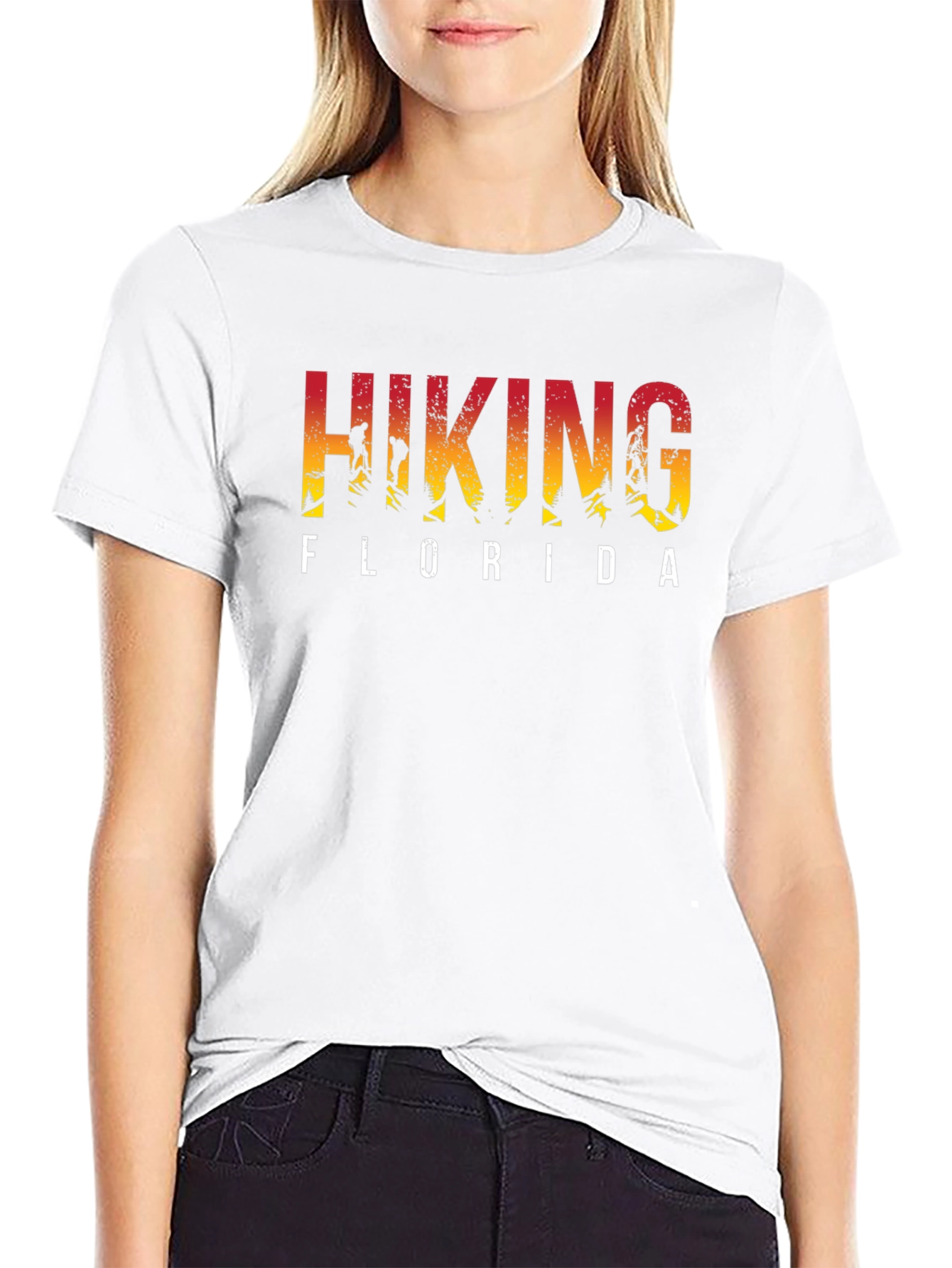 Hiking Florida Black T-Shirt Graphic Tee