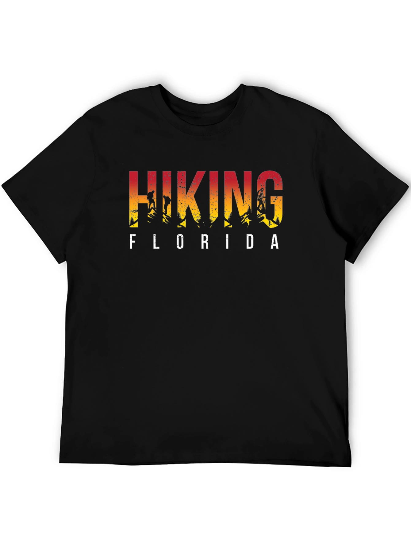 Hiking Florida Black T-Shirt Graphic Tee