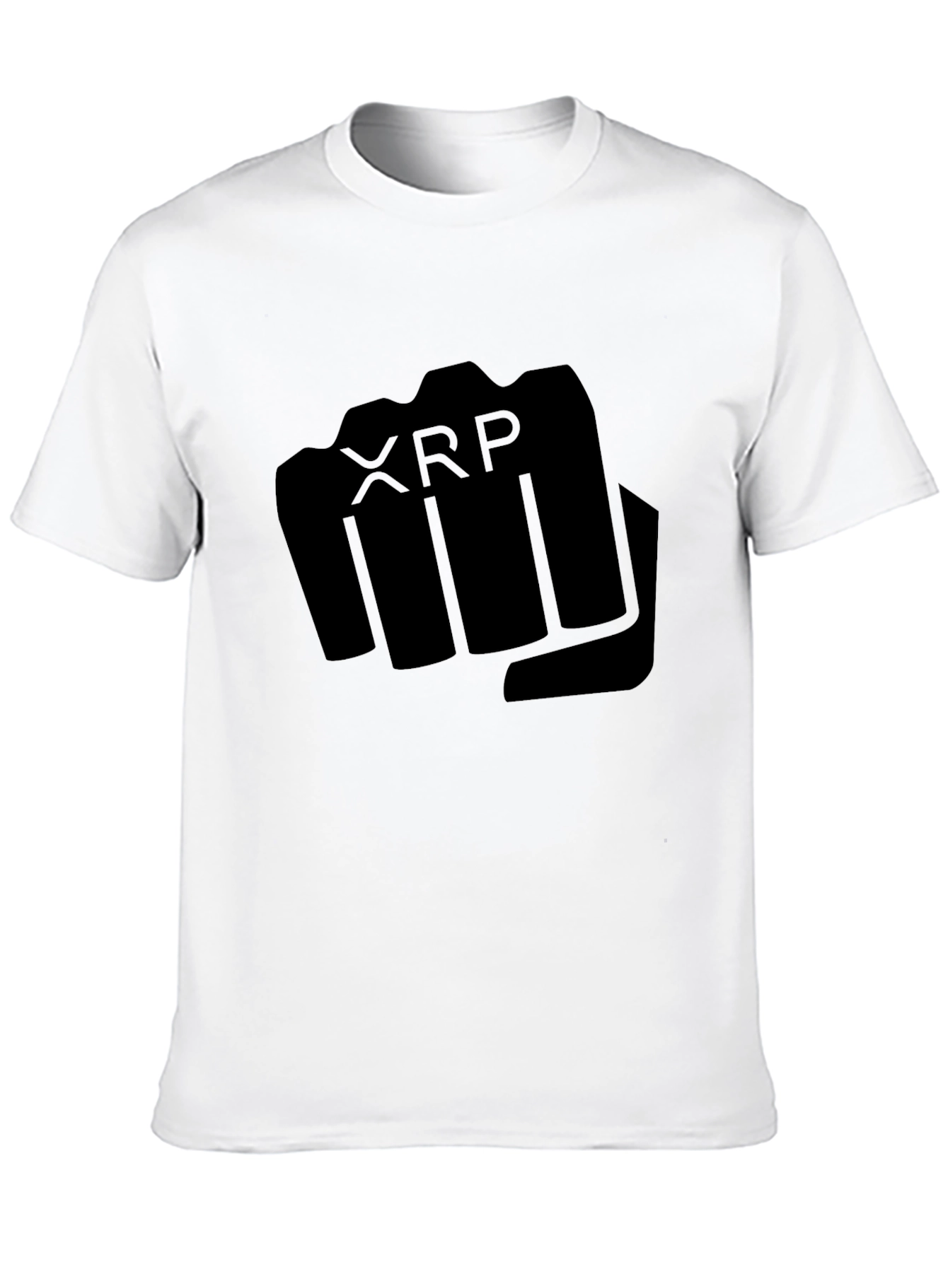 XRP Fist Black T-Shirt - Crypto Supporter Tee