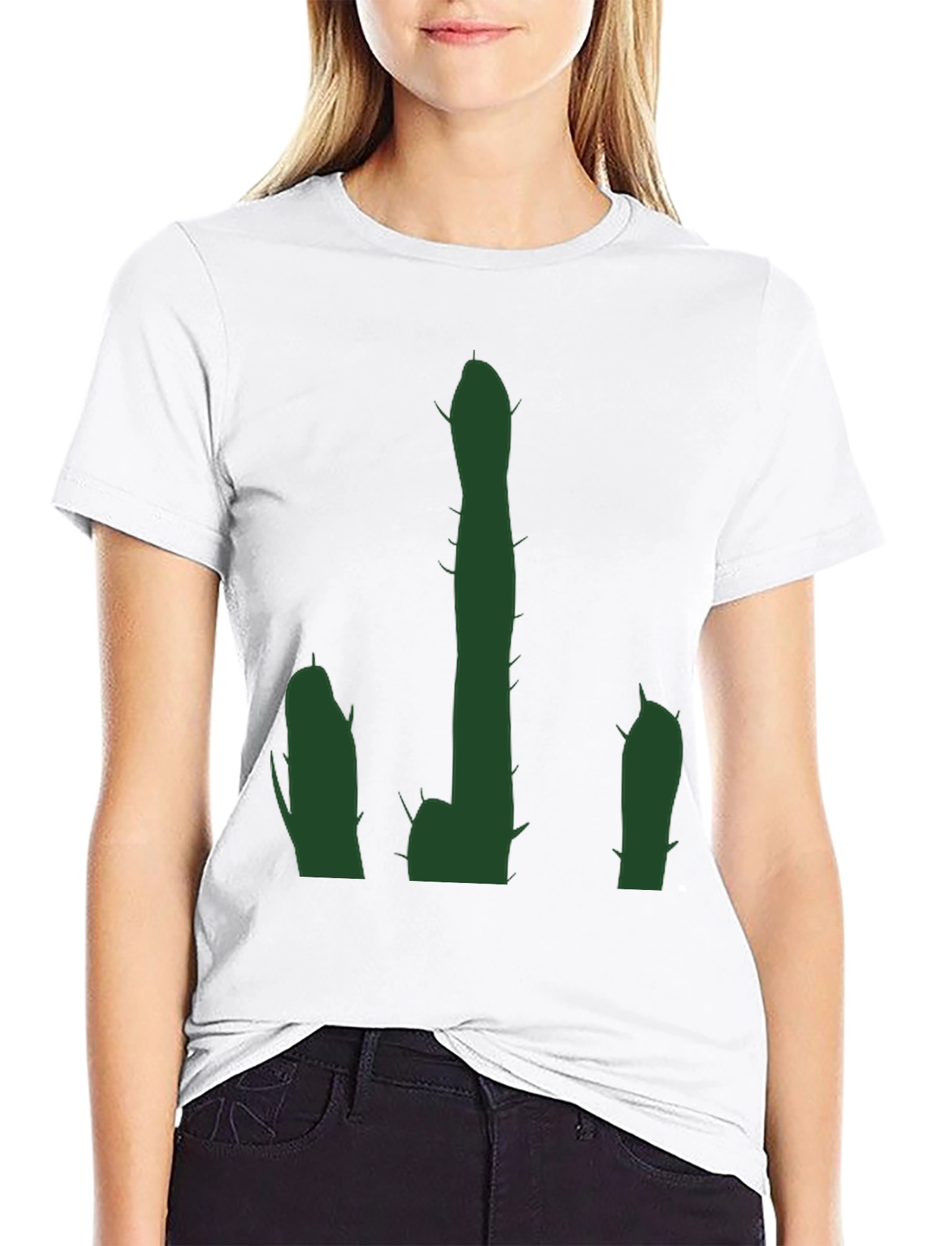 Cactus Graphic Black T-Shirt - Desert Humor Tee