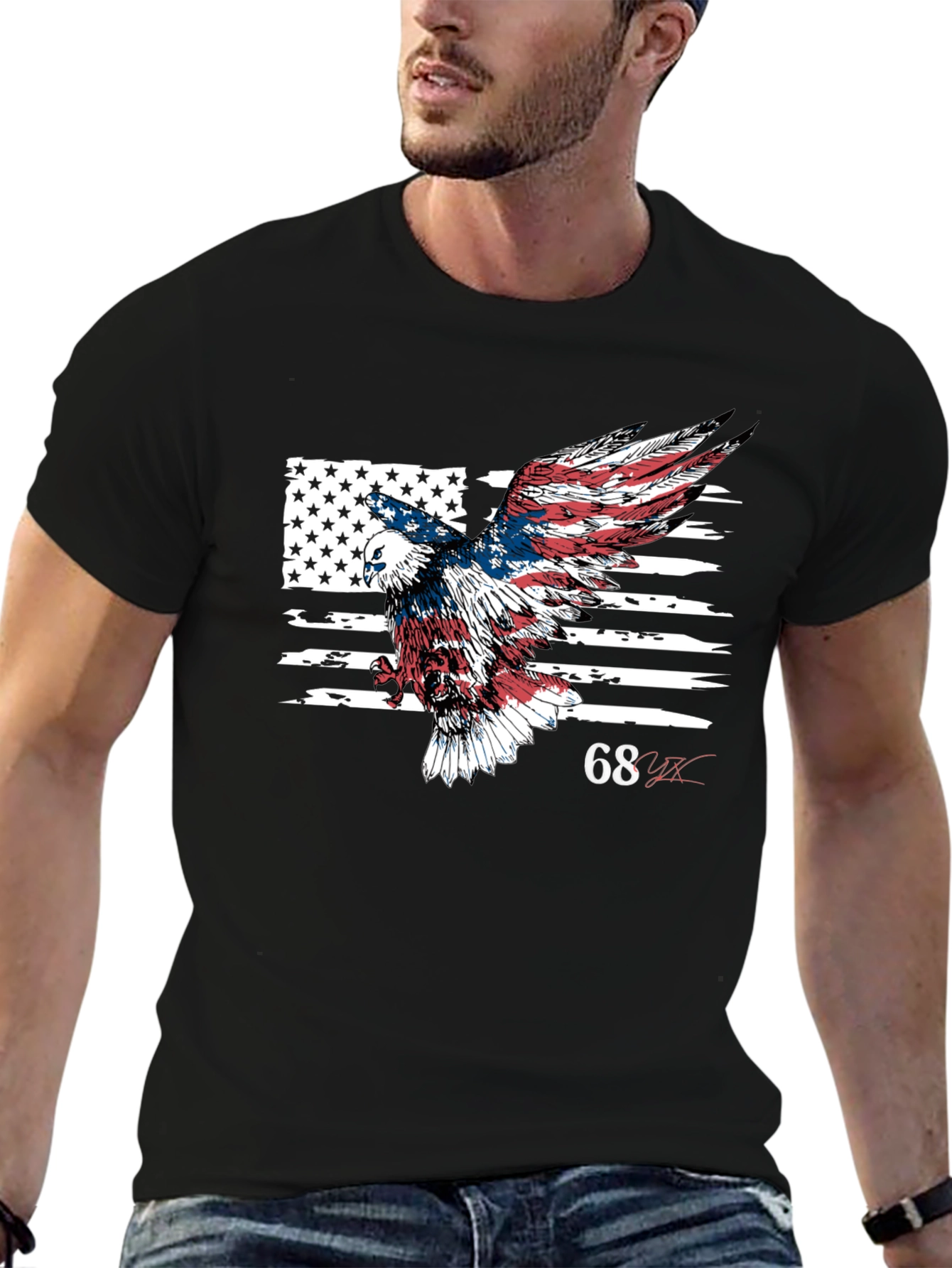 Patriotic Eagle Flag Graphic Tee