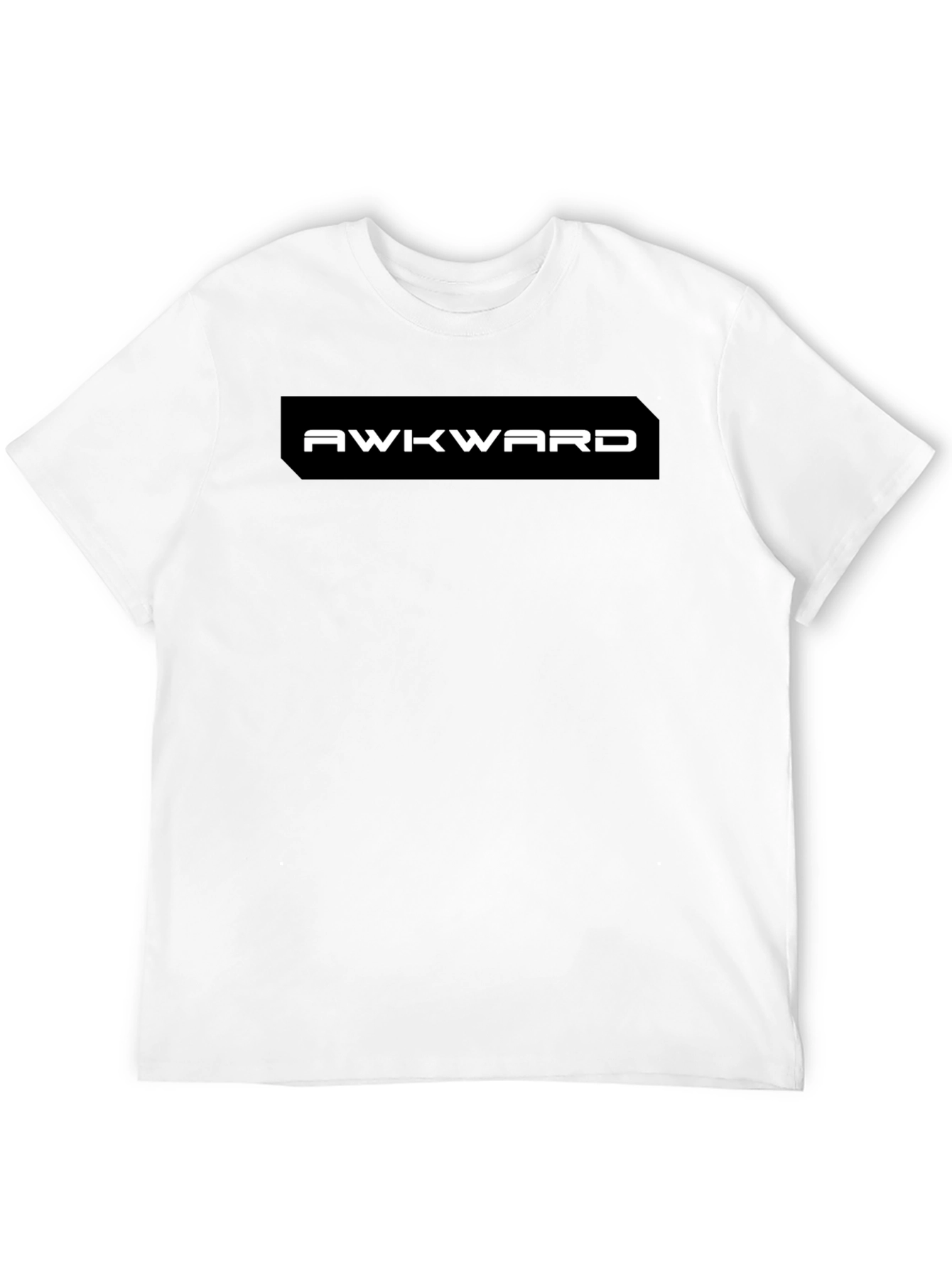 Awkward Graphic Tee - Black Casual T-Shirt