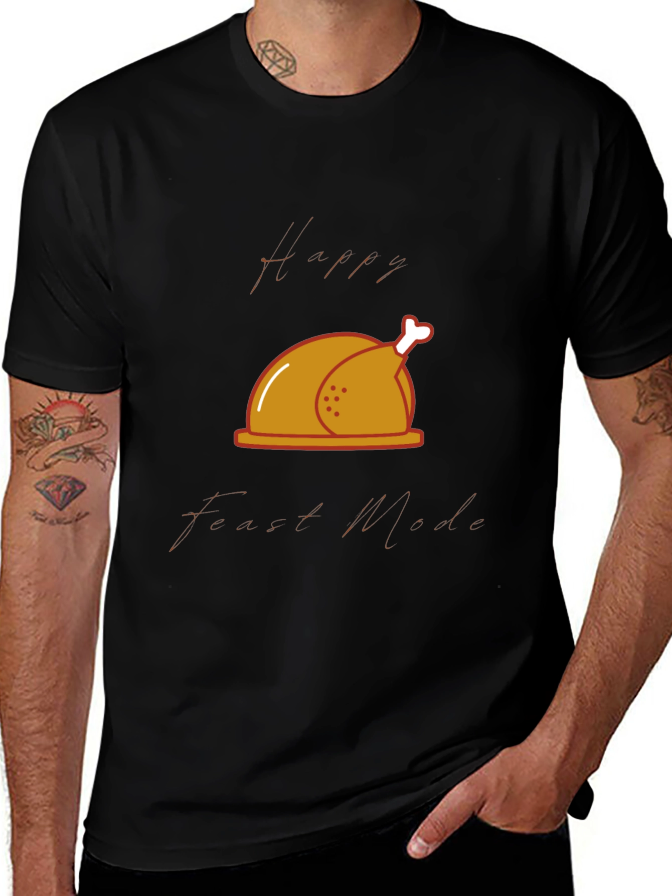Happy Feast Mode T-Shirt - Thanksgiving Theme