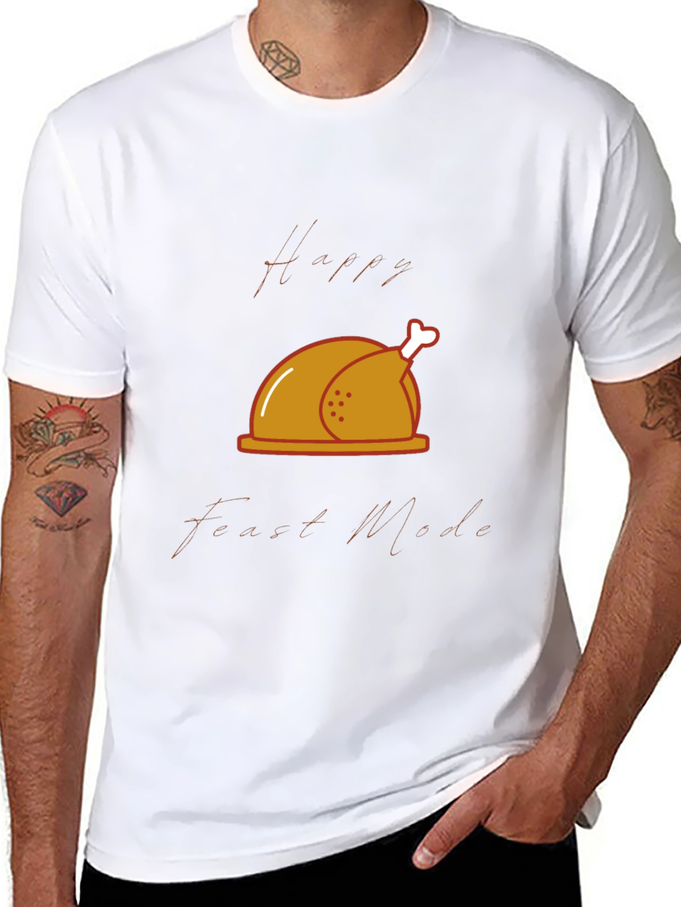 Happy Feast Mode T-Shirt - Thanksgiving Theme