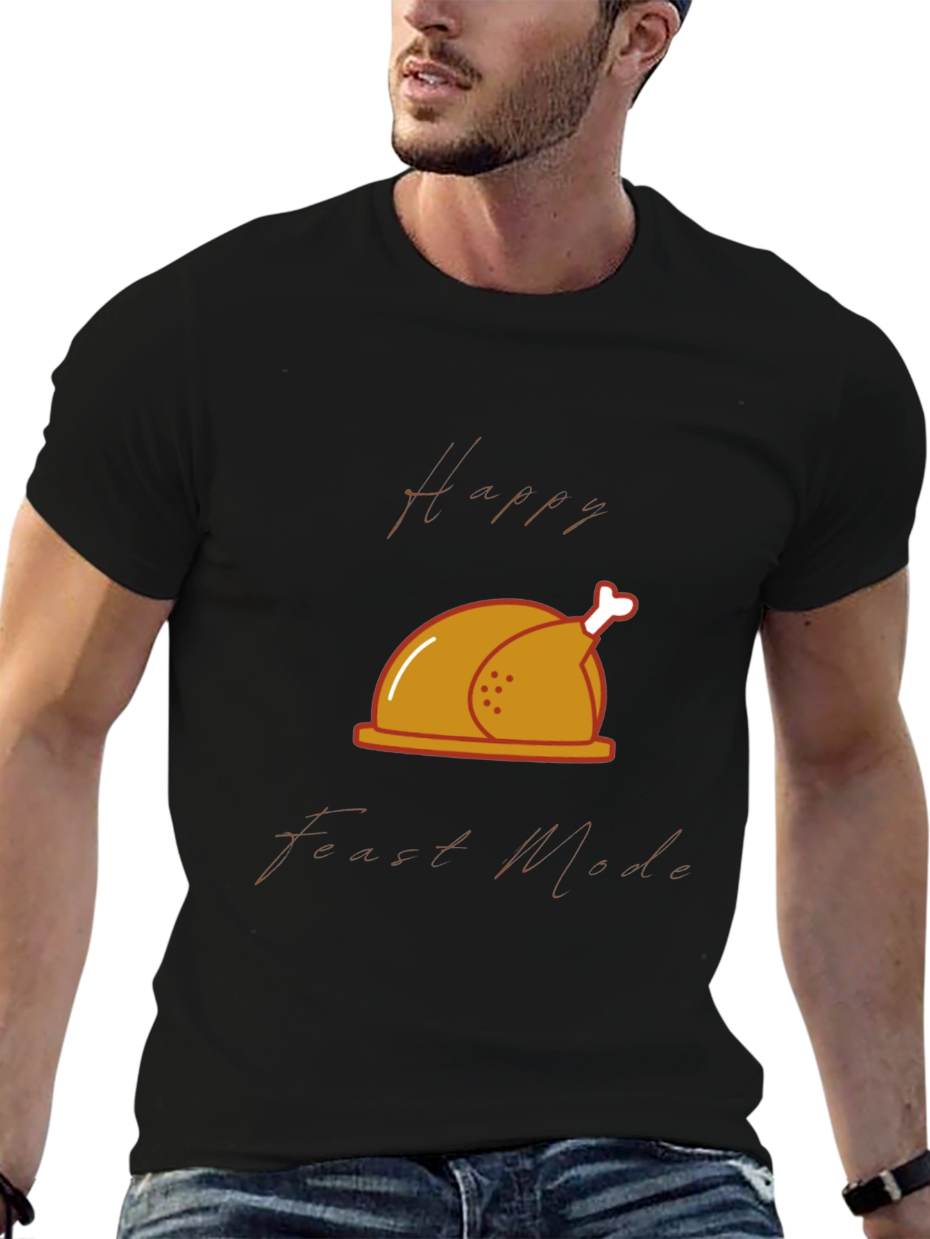 Happy Feast Mode T-Shirt - Thanksgiving Theme