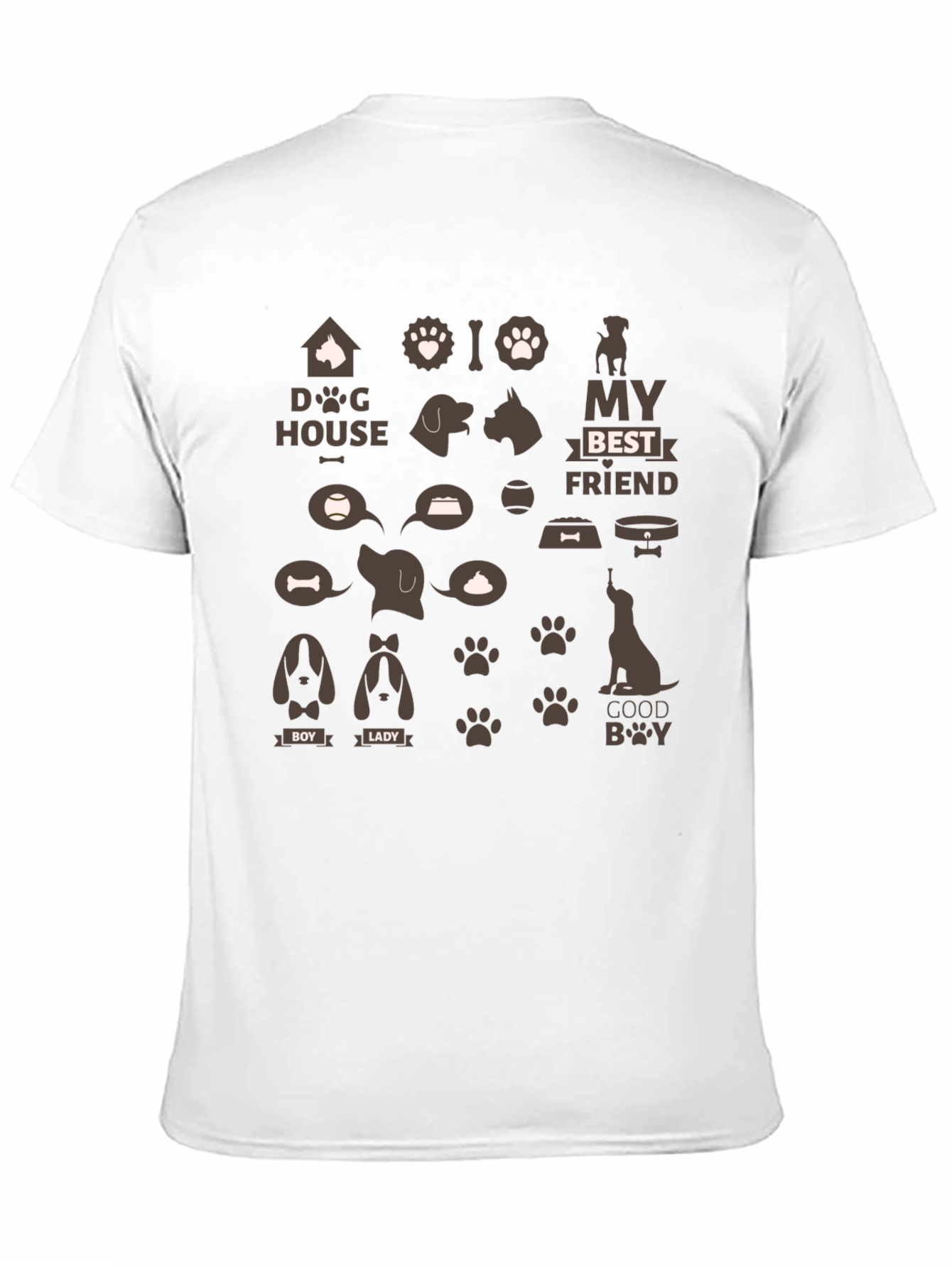 Dog Lovers Black Graphic Tee - Best Friend