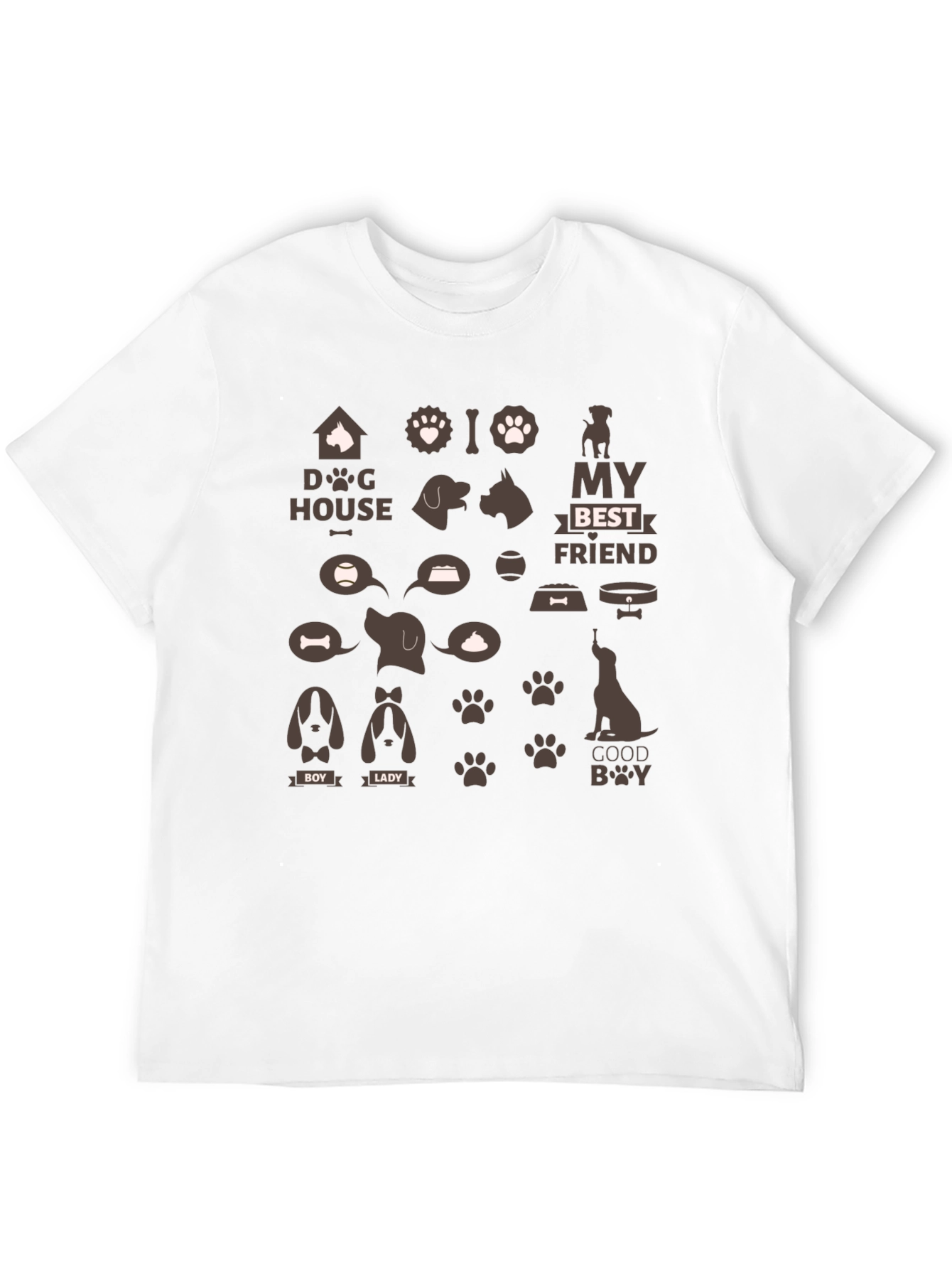 Dog Lovers Black Graphic Tee - Best Friend
