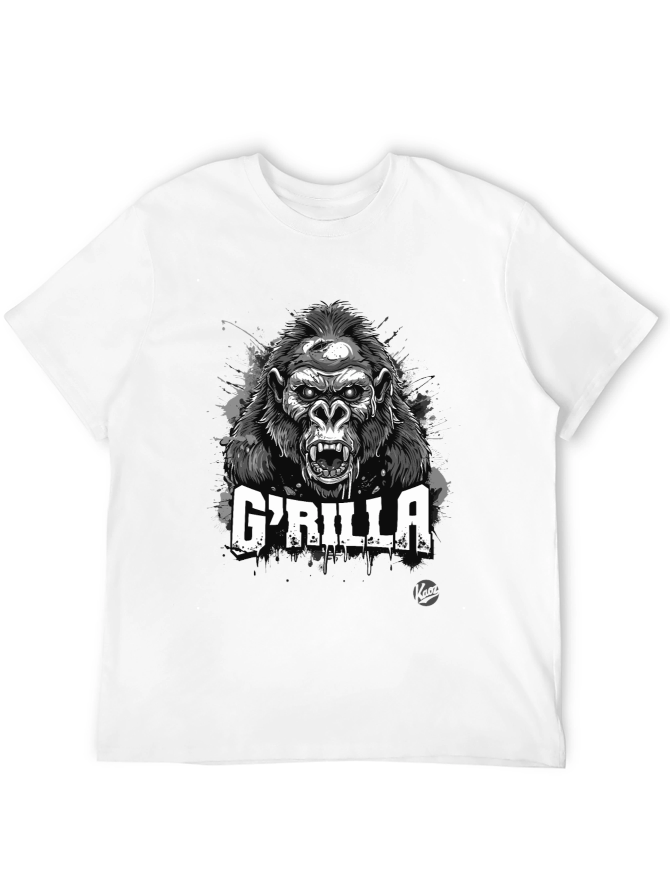GRILLA Graphic Print Black T-Shirt