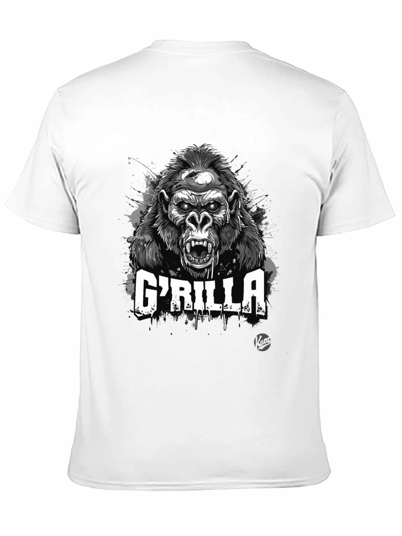 GRILLA Graphic Print Black T-Shirt