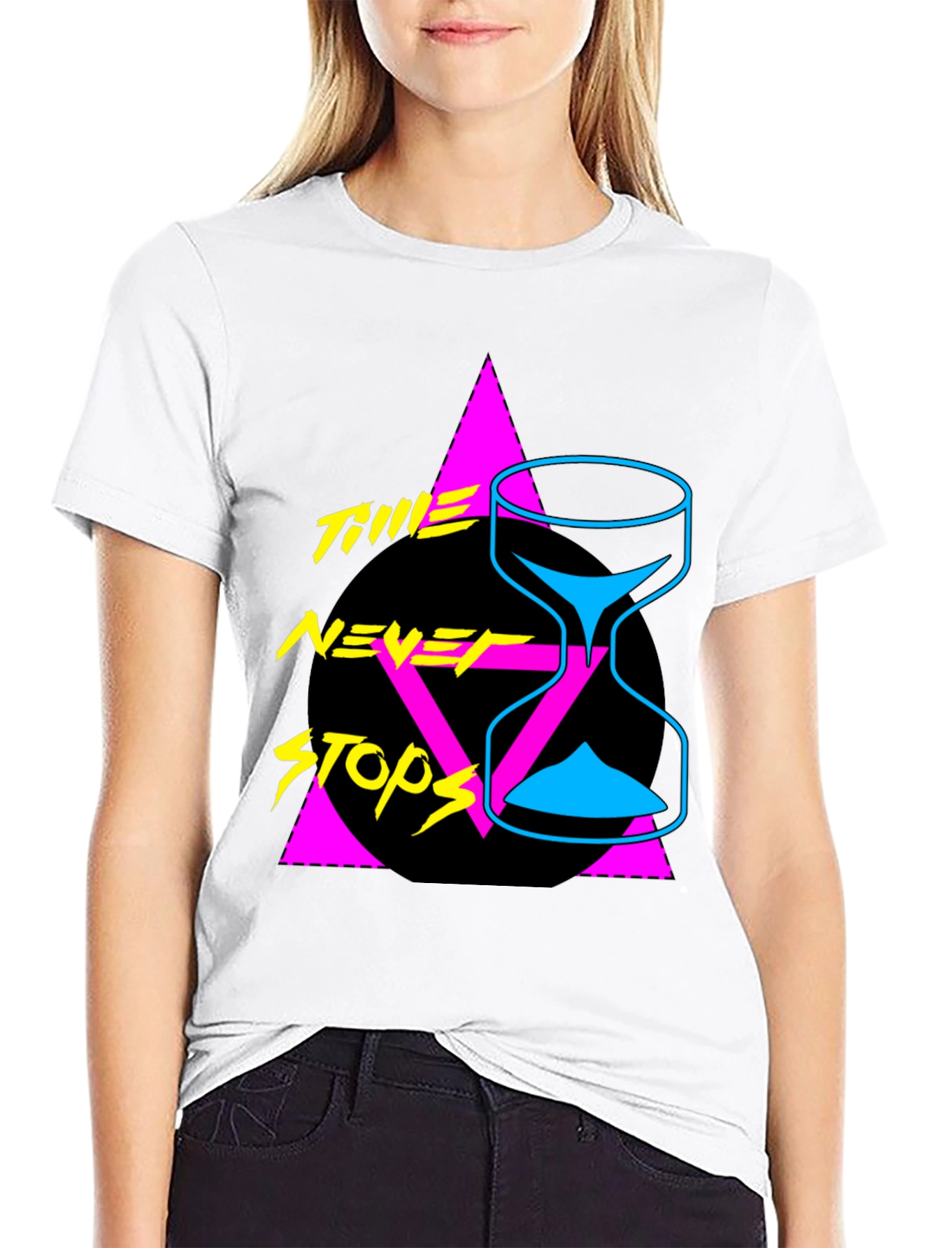 Retro Time Never Stops Graphic Tee