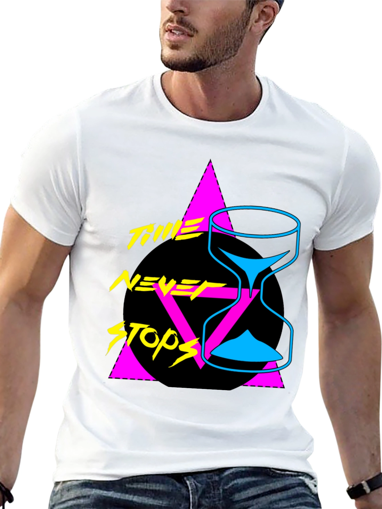 Retro Time Never Stops Graphic Tee