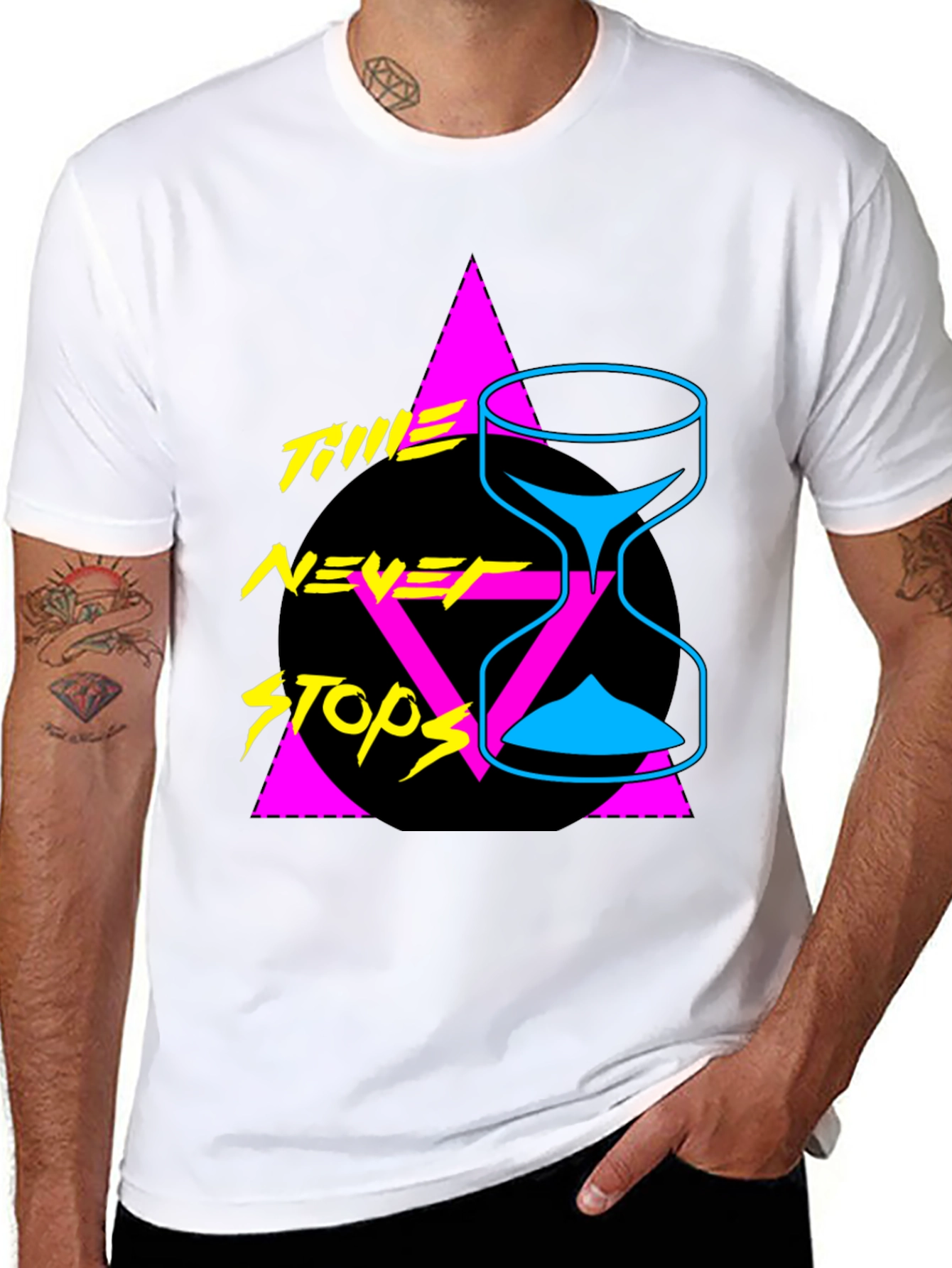 Retro Time Never Stops Graphic Tee