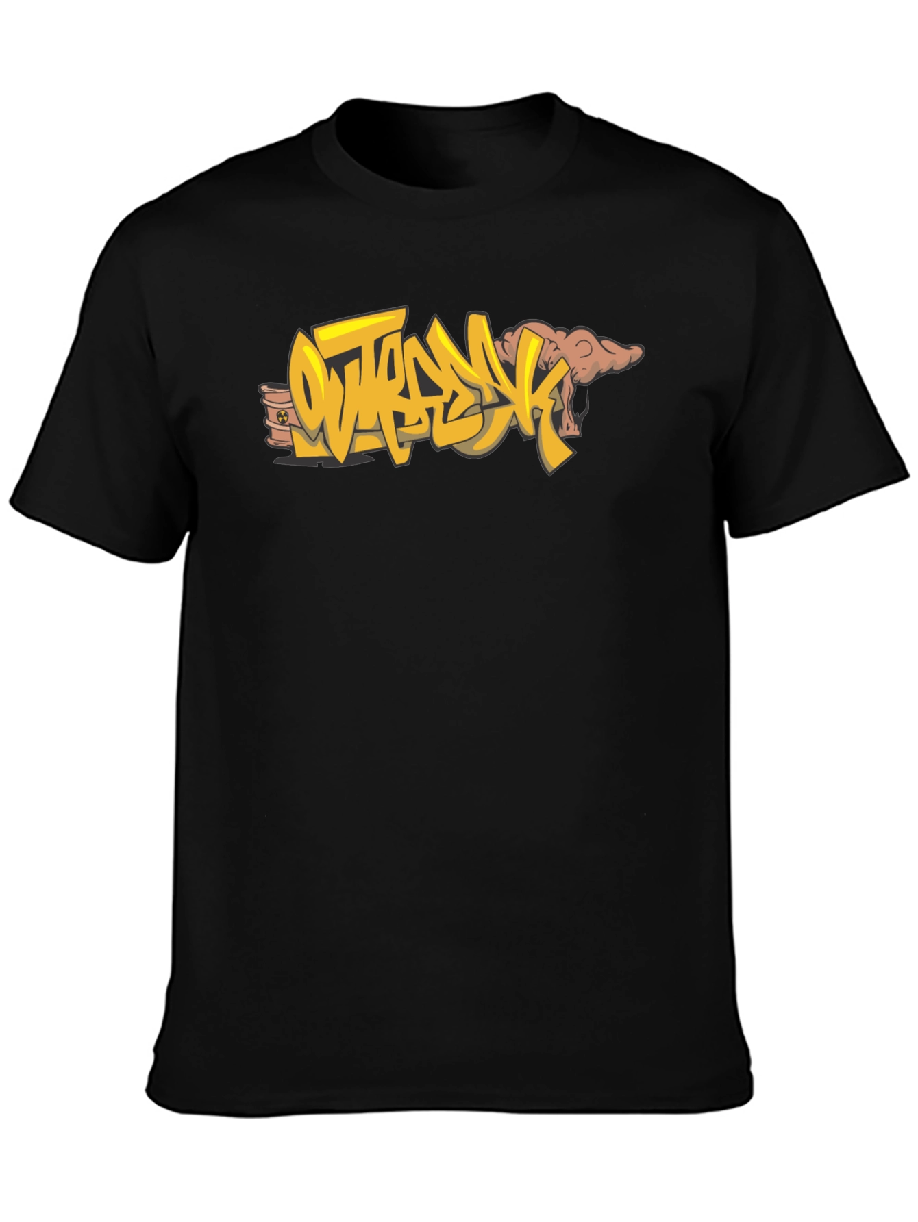 Outbreak Graphic Tee - Bold Style Black Cotton T-Shirt